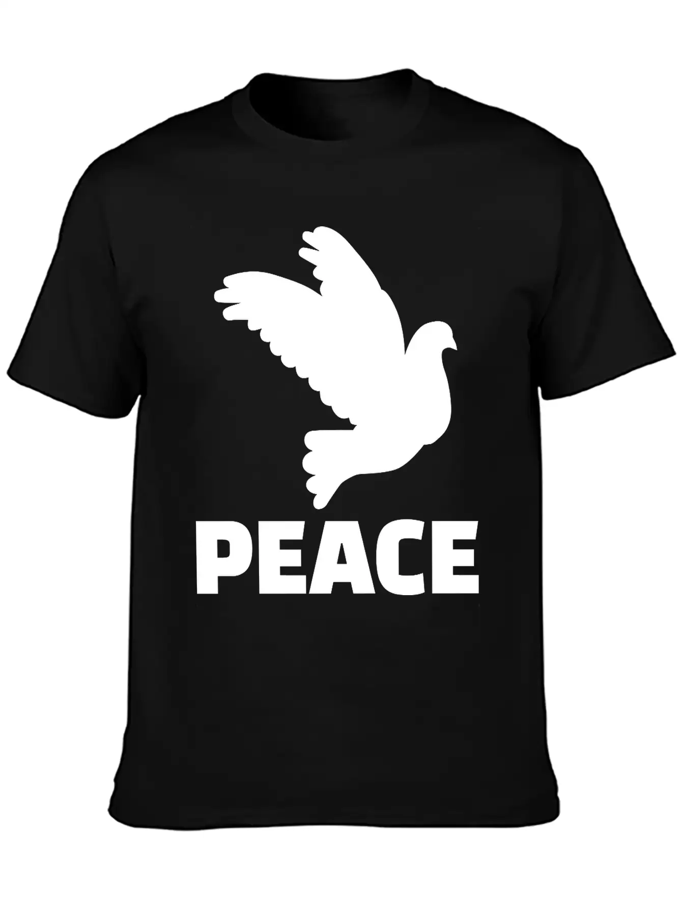 Peace Unisex Short Sleeve Soft Cotton T-Shirt – Casual Everyday Wear