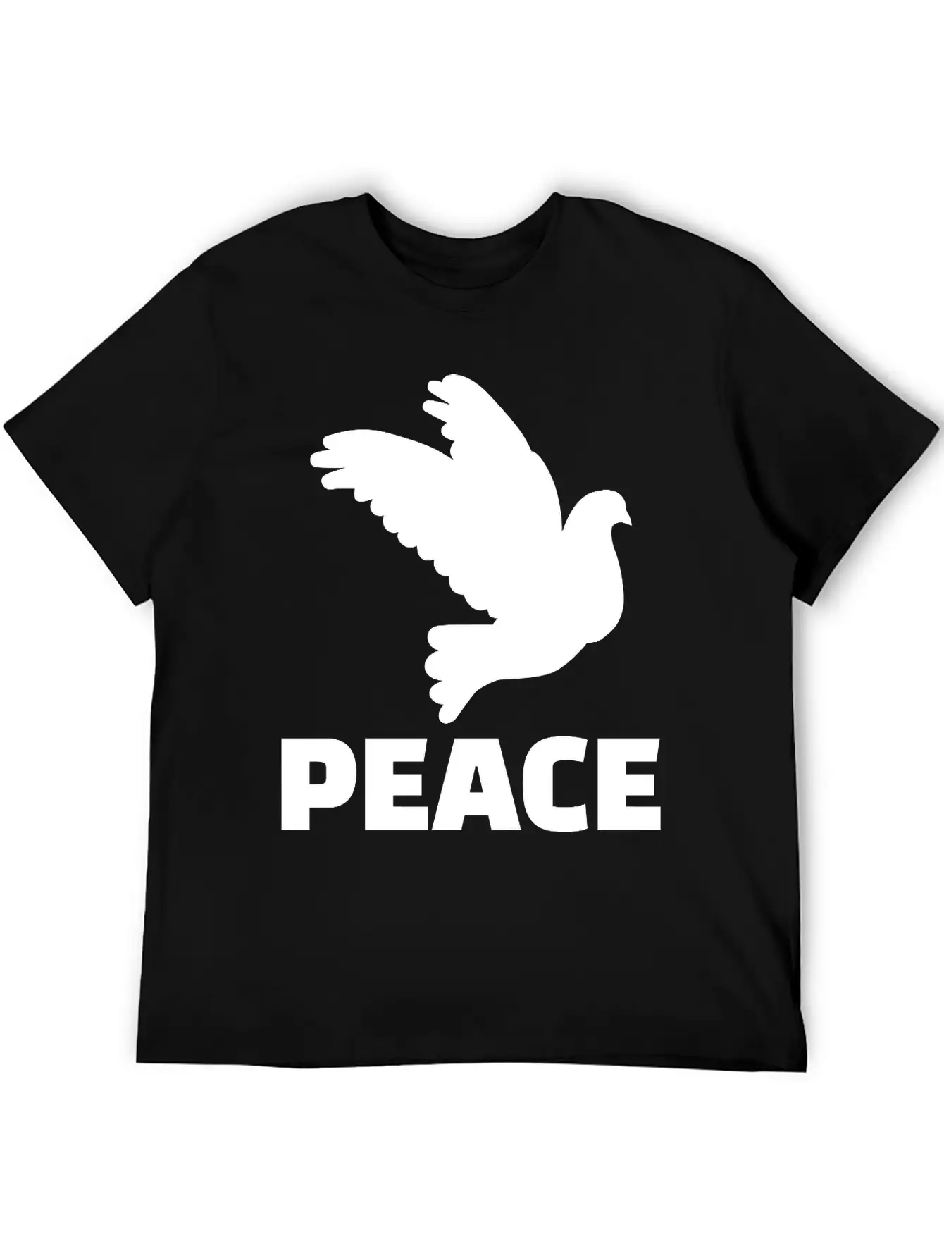 Peace Unisex Short Sleeve Soft Cotton T-Shirt – Casual Everyday Wear