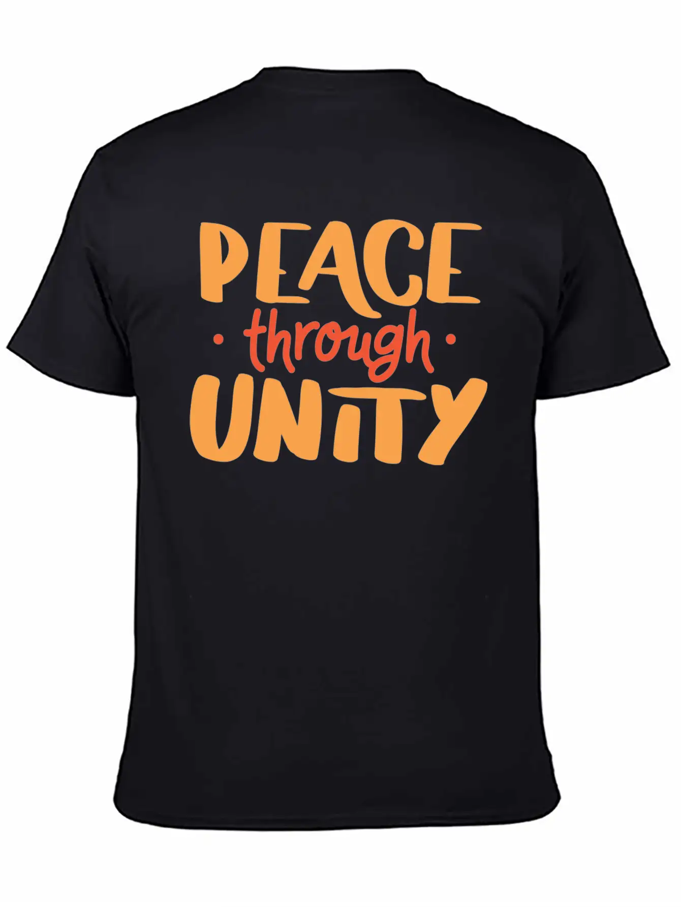 Peace World Peace Pacifist Pacifism Saying Unisex Short Sleeve Soft Cotton T-Shirt – Casual Everyday Wear