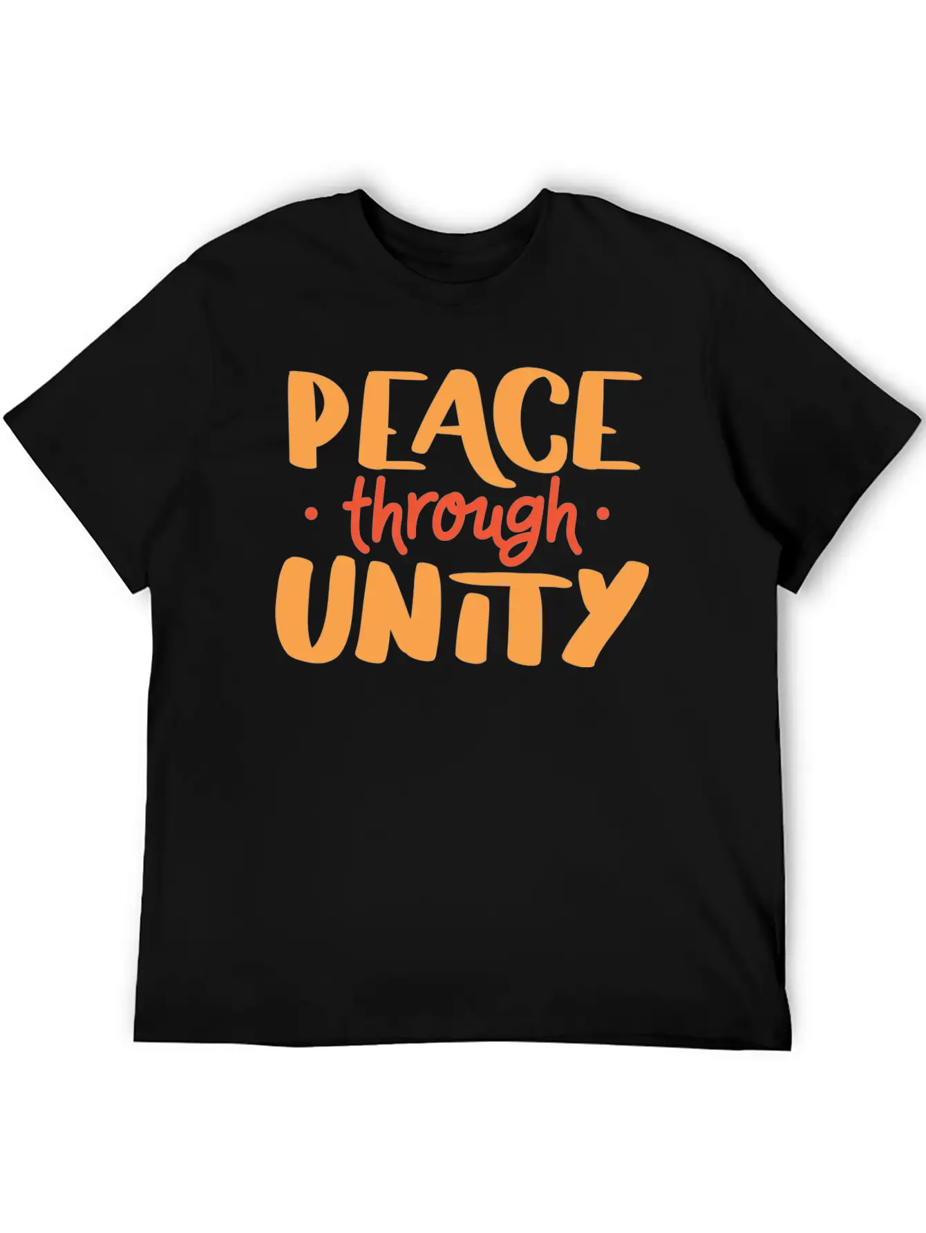 Peace World Peace Pacifist Pacifism Saying Unisex Short Sleeve Soft Cotton T-Shirt – Casual Everyday Wear