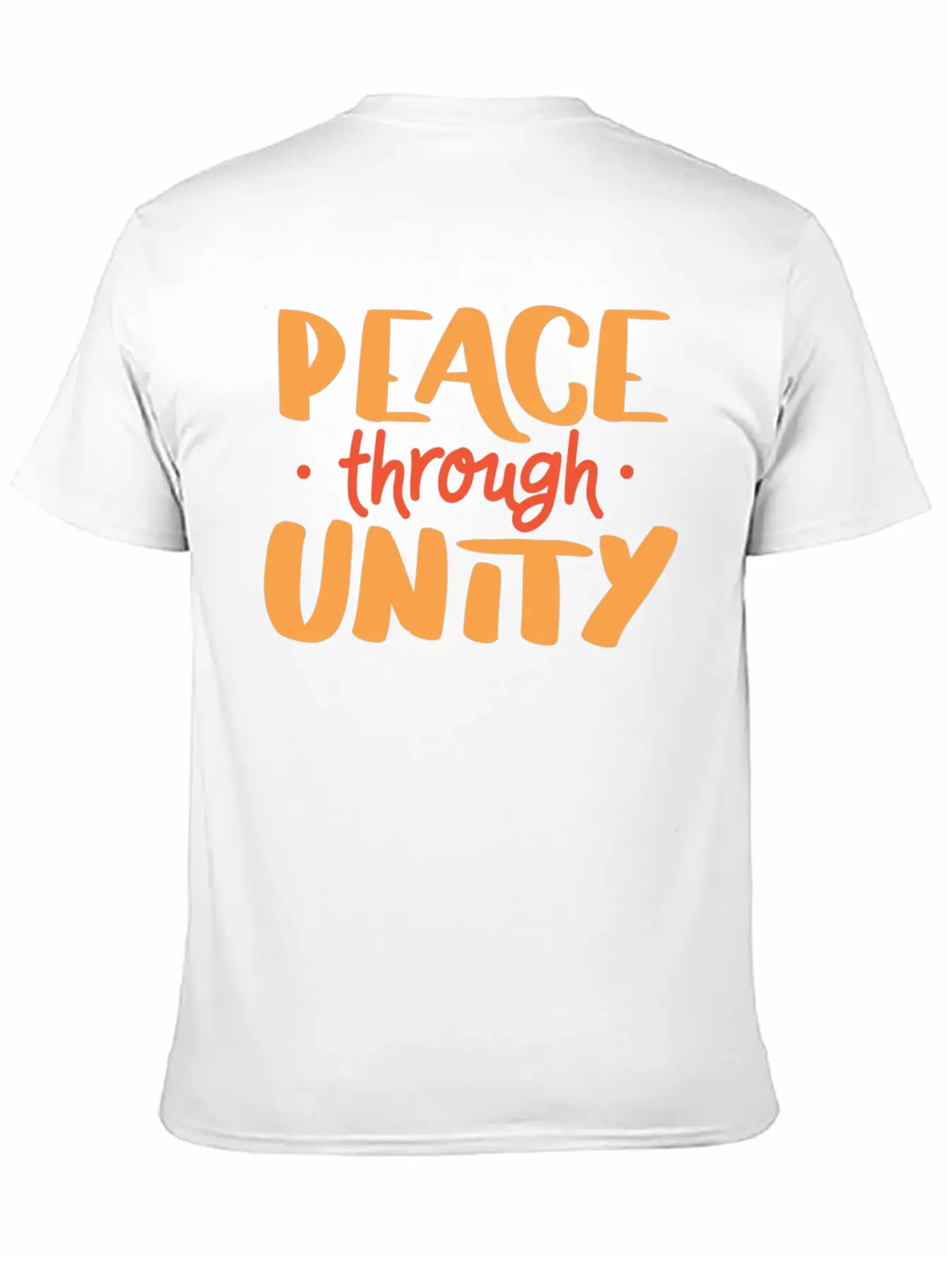 Peace World Peace Pacifist Pacifism Saying Unisex Short Sleeve Soft Cotton T-Shirt – Casual Everyday Wear
