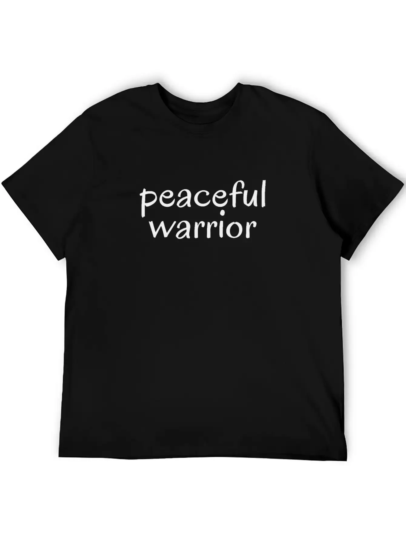 Peaceful Warrior; Spiritual Gangsta; Zen; Yoga Vib Unisex Short Sleeve Soft Cotton T-Shirt – Casual Everyday Wear