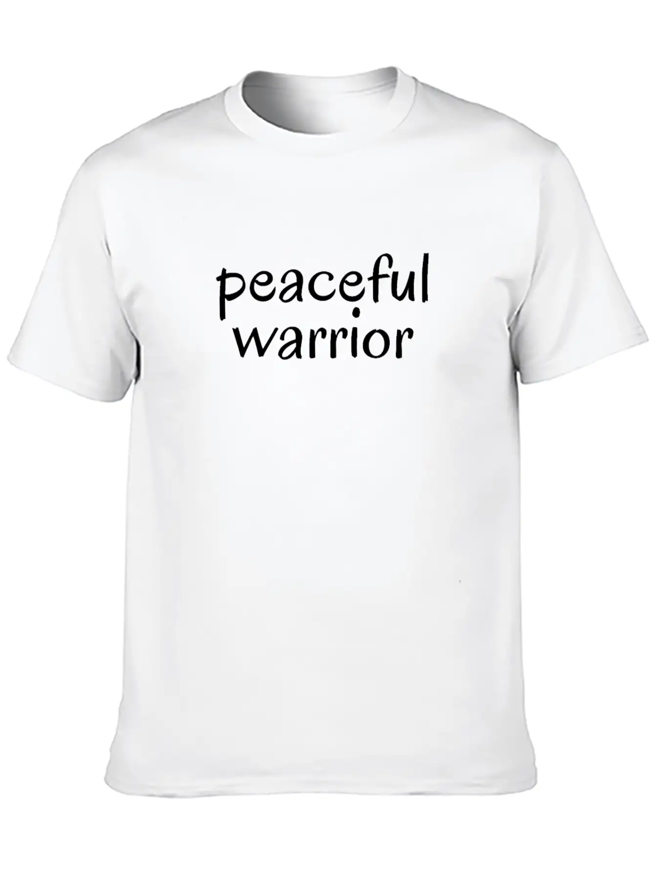 Peaceful Warrior; Spiritual Gangsta; Zen; Yoga Vib Unisex Short Sleeve Soft Cotton T-Shirt – Casual Everyday Wear