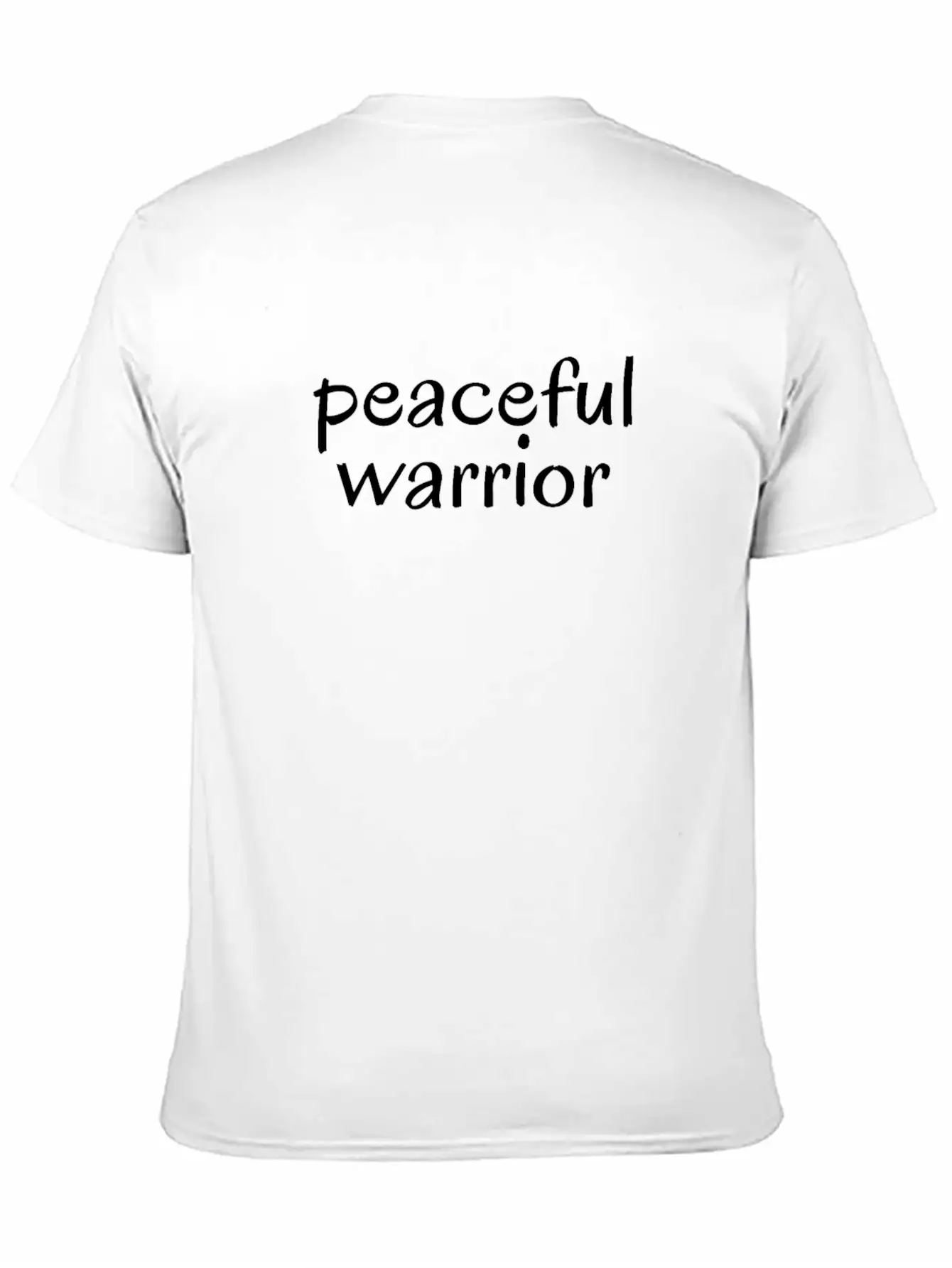 Peaceful Warrior; Spiritual Gangsta; Zen; Yoga Vib Unisex Short Sleeve Soft Cotton T-Shirt – Casual Everyday Wear