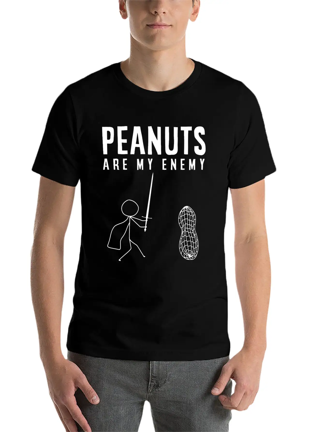 Peanut Allergy, Unisex Casual T-Shirt – Clean Design For Daily Comfort