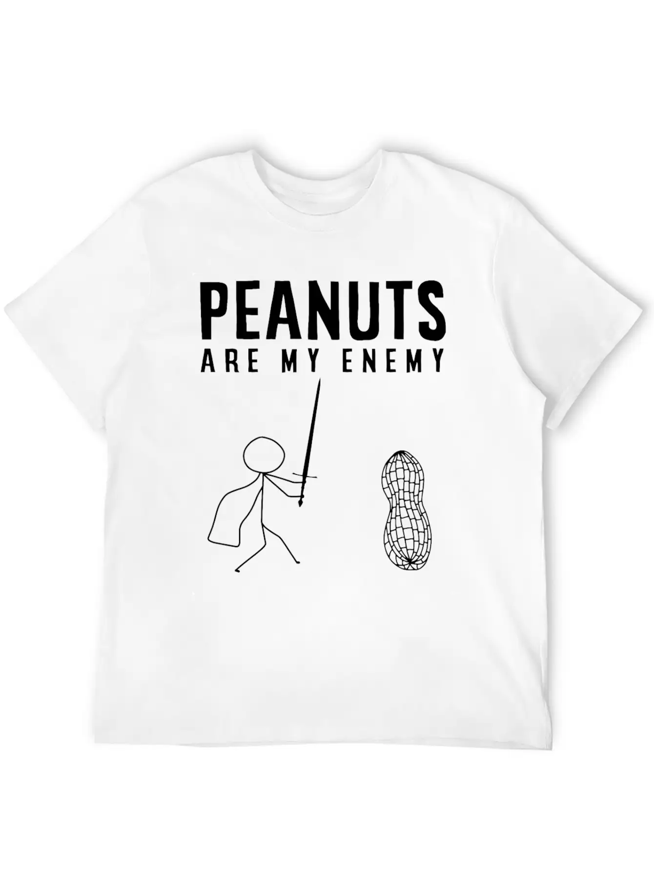 Peanut Allergy, Unisex Casual T-Shirt – Clean Design For Daily Comfort
