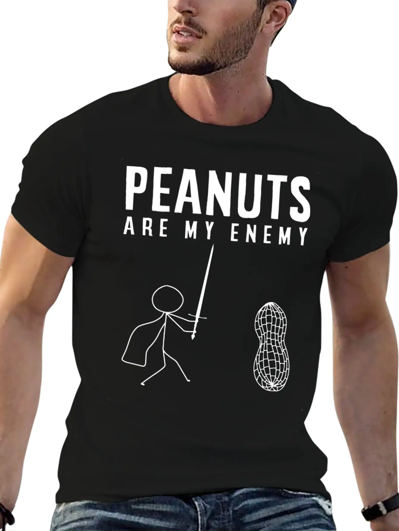 Peanut Allergy, Unisex Casual T-Shirt – Clean Design For Daily Comfort