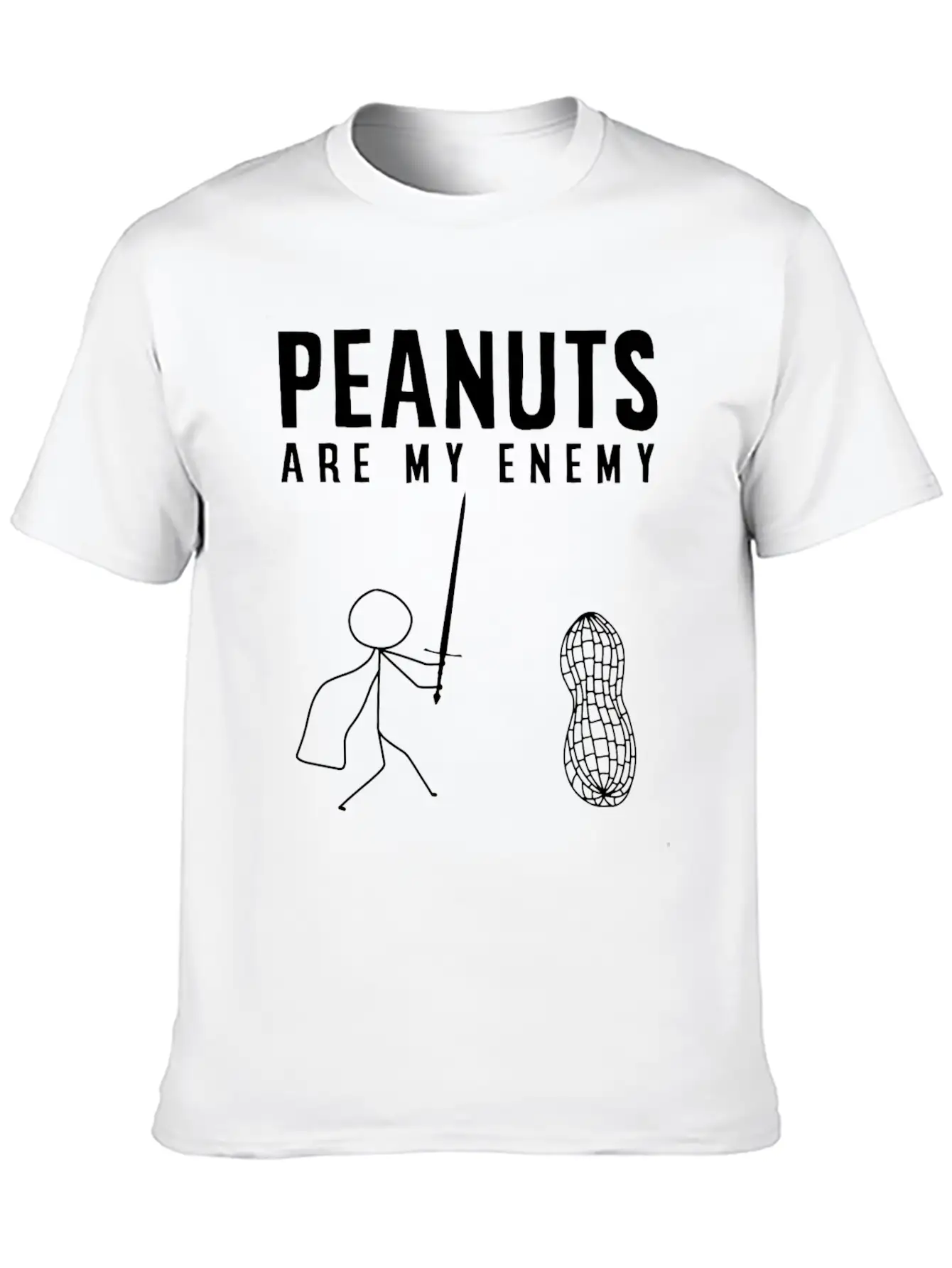 Peanut Allergy, Unisex Casual T-Shirt – Clean Design For Daily Comfort