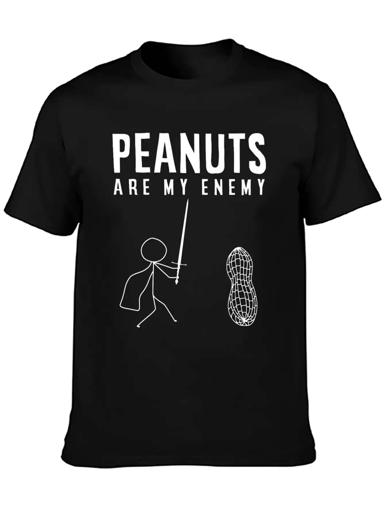 Peanut Allergy, Unisex Casual T-Shirt – Clean Design For Daily Comfort