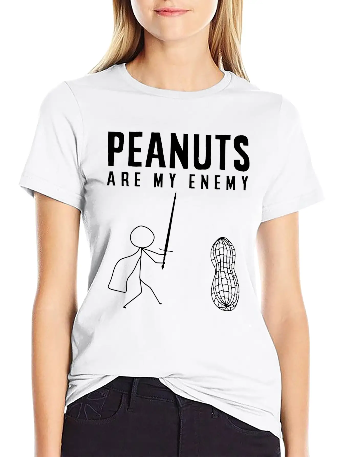 Peanut Allergy, Unisex Casual T-Shirt – Clean Design For Daily Comfort