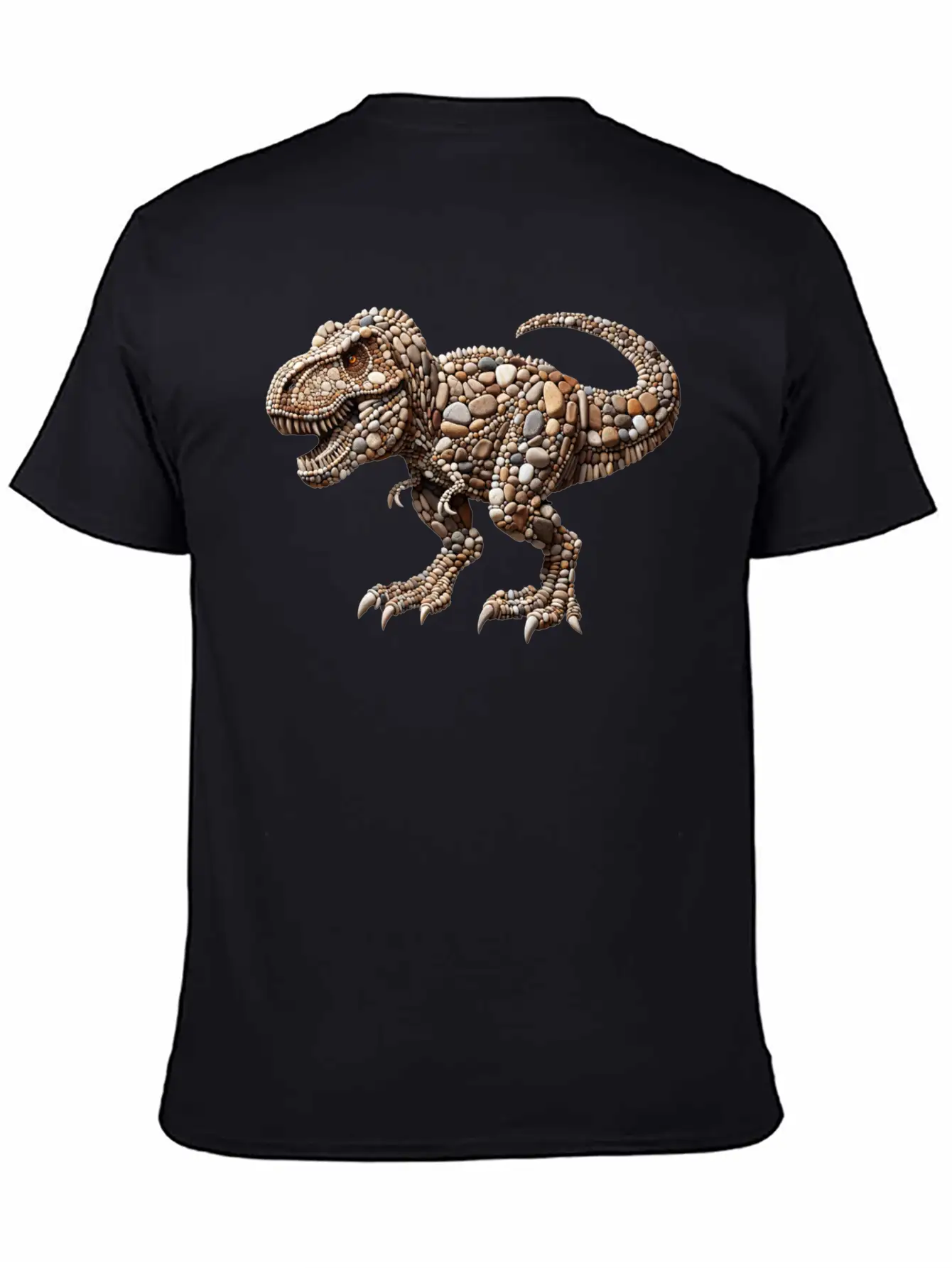 Pebble King Tyrannosaurus Rex Essential Unisex Summer Tee – Soft Cotton Casual Fit