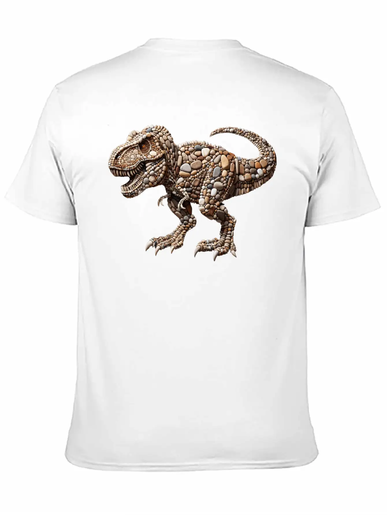 Pebble King Tyrannosaurus Rex Essential Unisex Summer Tee – Soft Cotton Casual Fit