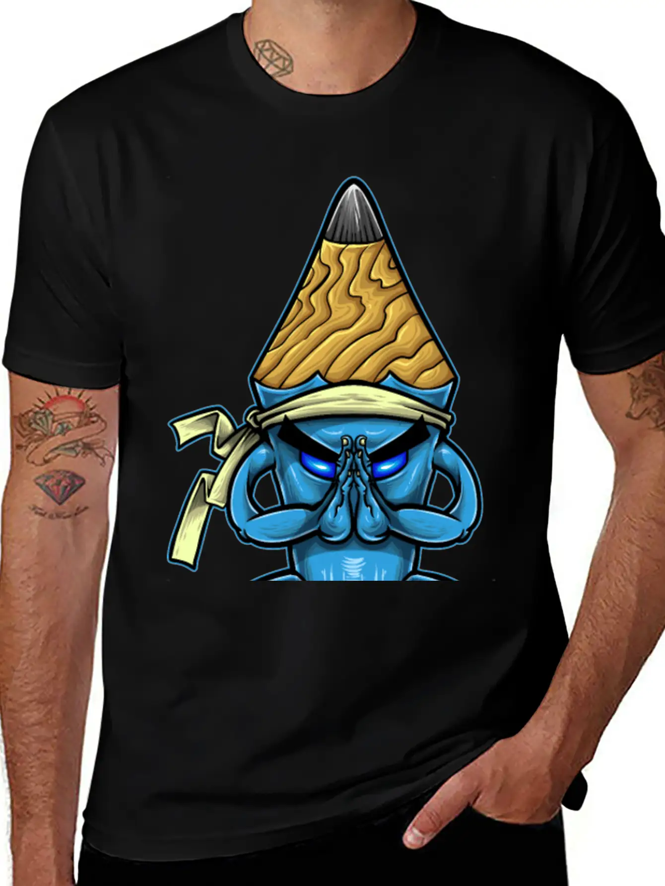 Pencil Monk Unisex Casual T-Shirt – Clean Design For Daily Comfort