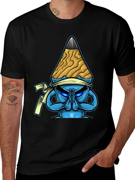 Pencil Monk Unisex Casual T-Shirt – Clean Design For Daily Comfort