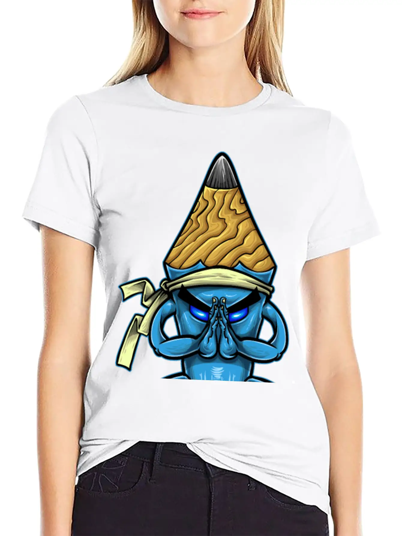 Pencil Monk Unisex Casual T-Shirt – Clean Design For Daily Comfort