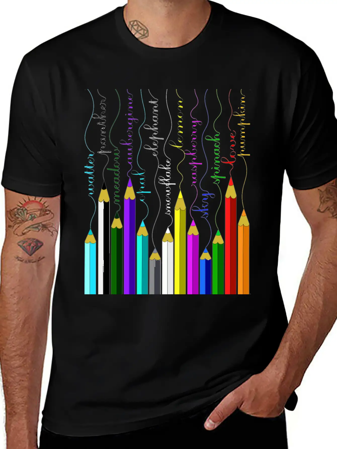 Pencil Unisex Short Sleeve Soft Cotton T-Shirt – Casual Everyday Wear