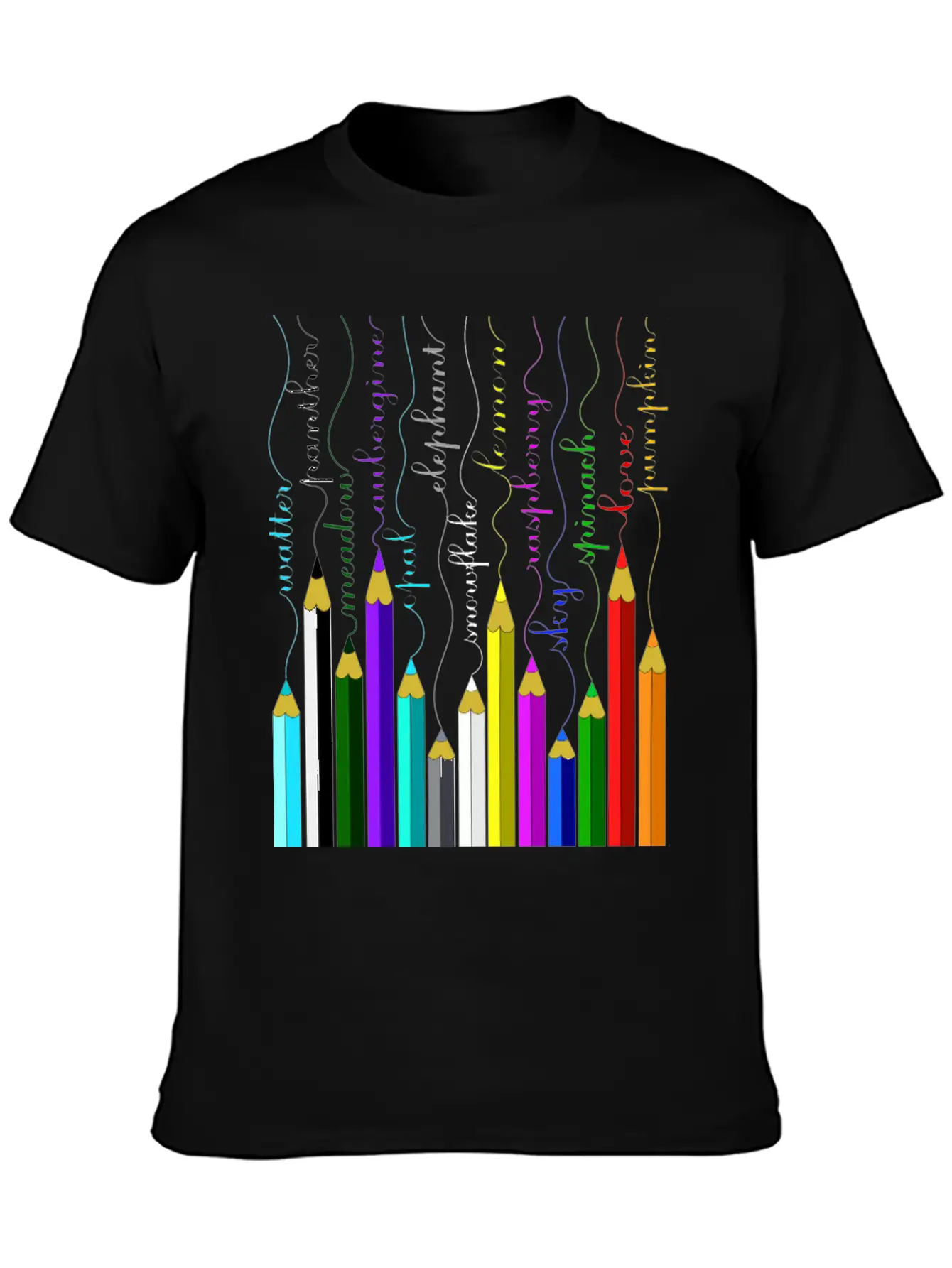 Pencil Unisex Short Sleeve Soft Cotton T-Shirt – Casual Everyday Wear