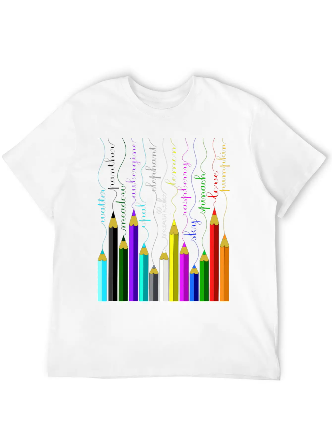Pencil Unisex Short Sleeve Soft Cotton T-Shirt – Casual Everyday Wear