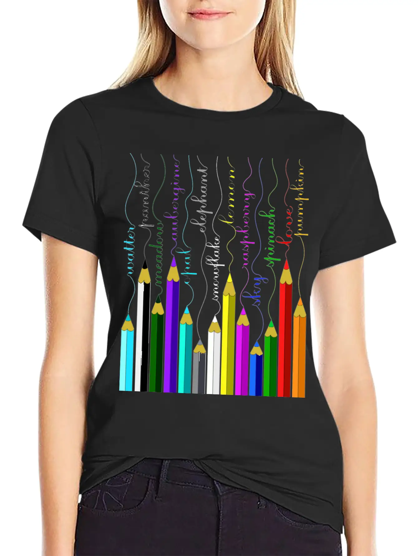 Pencil Unisex Short Sleeve Soft Cotton T-Shirt – Casual Everyday Wear