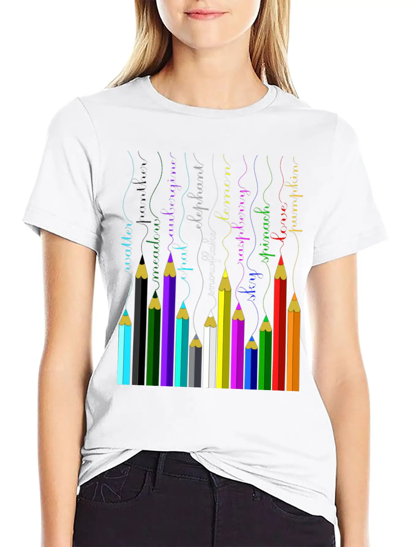 Pencil Unisex Short Sleeve Soft Cotton T-Shirt – Casual Everyday Wear