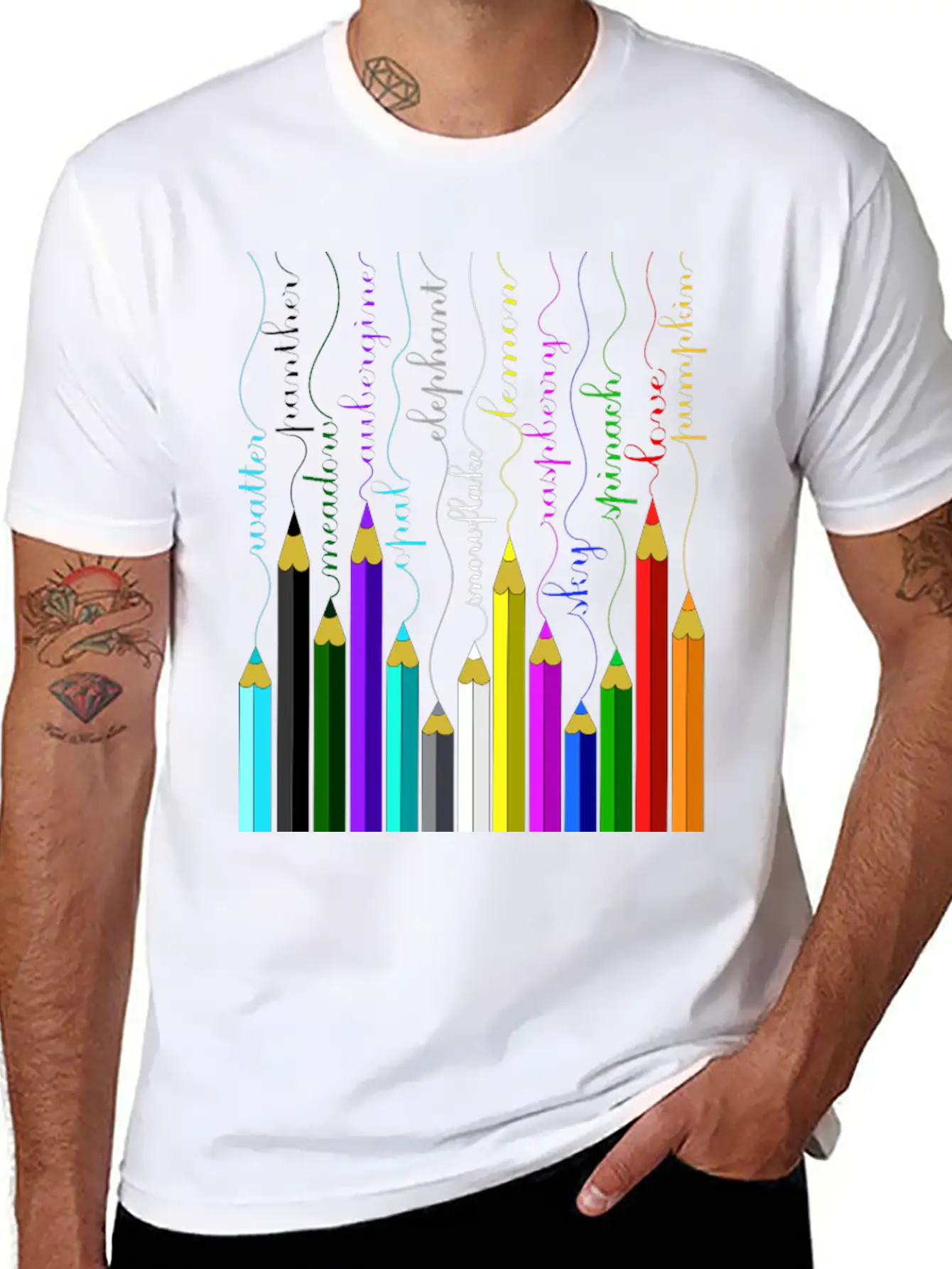 Pencil Unisex Short Sleeve Soft Cotton T-Shirt – Casual Everyday Wear