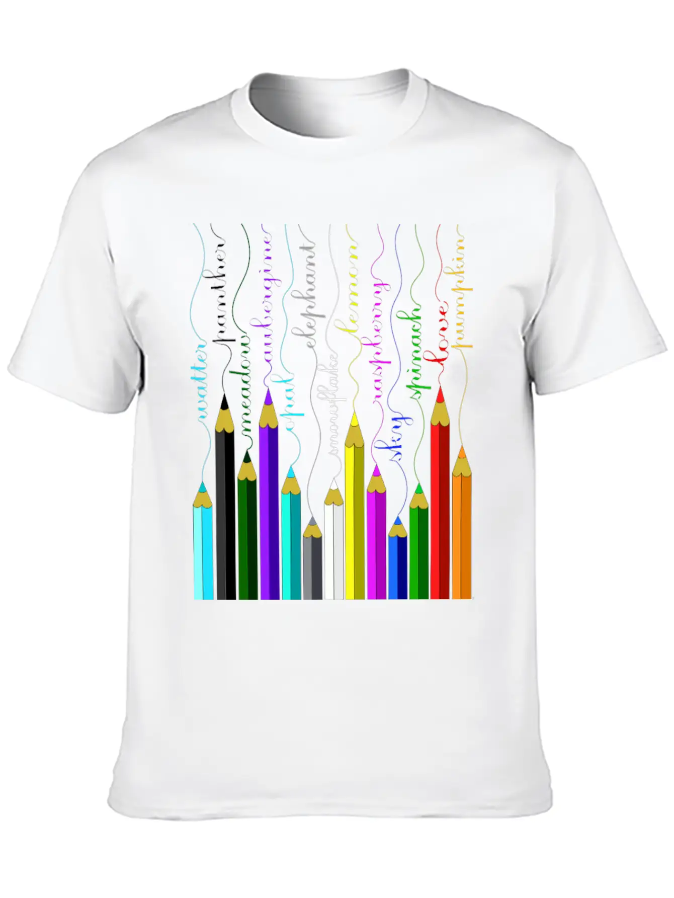 Pencil Unisex Short Sleeve Soft Cotton T-Shirt – Casual Everyday Wear