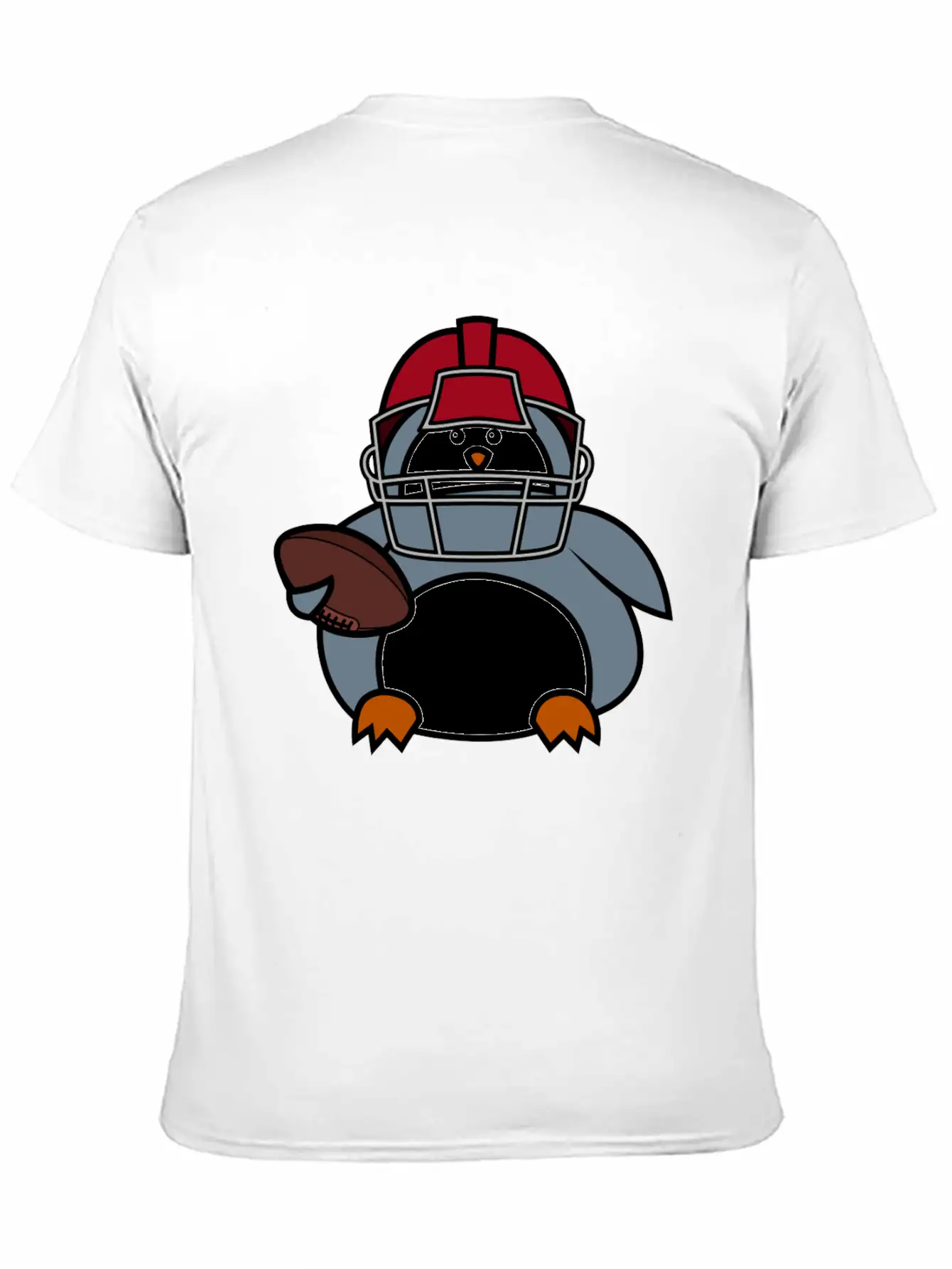Penguin American Football Player Stylish Everyday T-Shirt – Unisex Basic Cotton Tee