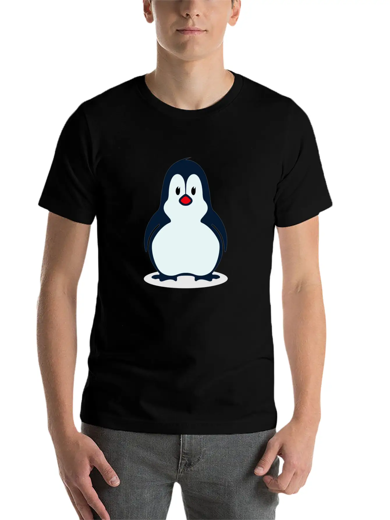 Penguin Unisex Short Sleeve Soft Cotton T-Shirt – Casual Everyday Wear