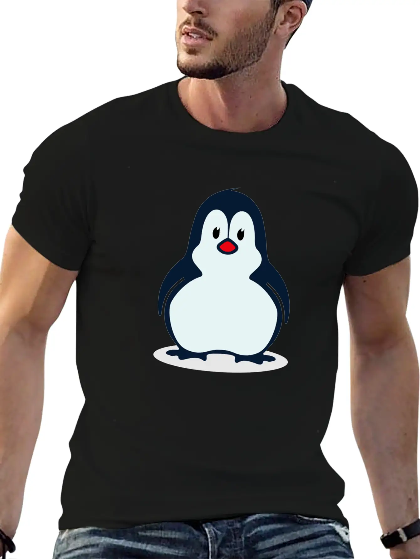 Penguin Unisex Short Sleeve Soft Cotton T-Shirt – Casual Everyday Wear
