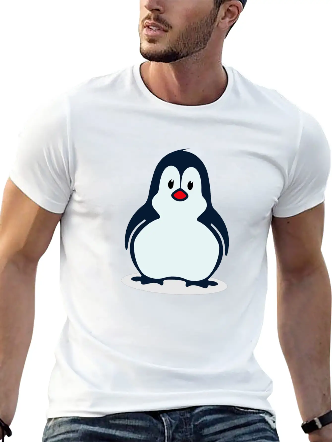 Penguin Unisex Short Sleeve Soft Cotton T-Shirt – Casual Everyday Wear