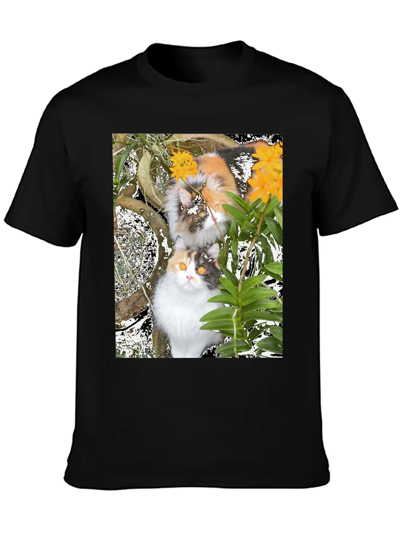 Penny & Patchi In 'Orchid Garden' Essential Unisex Summer Tee – Soft Cotton Casual Fit