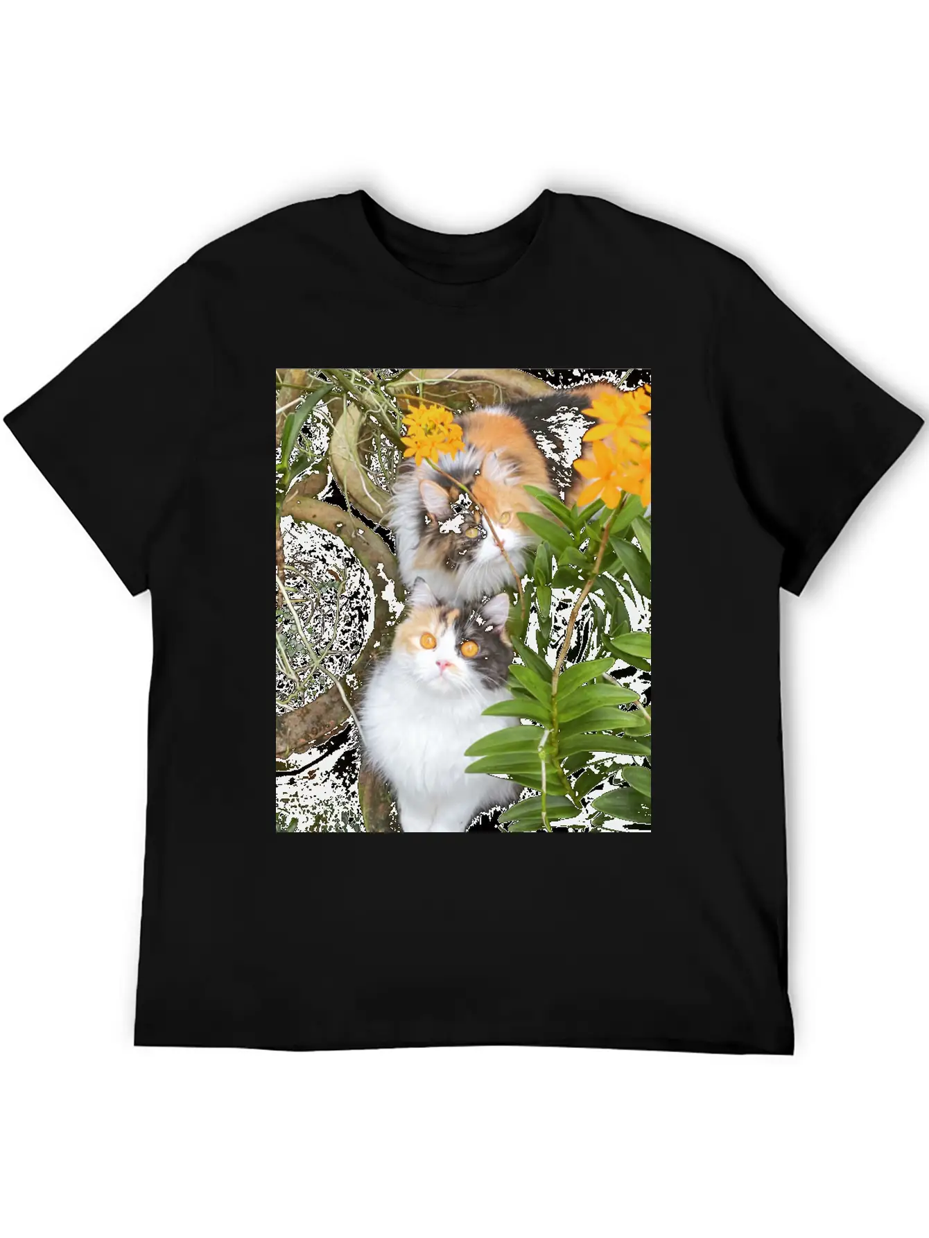 Penny & Patchi In 'Orchid Garden' Essential Unisex Summer Tee – Soft Cotton Casual Fit