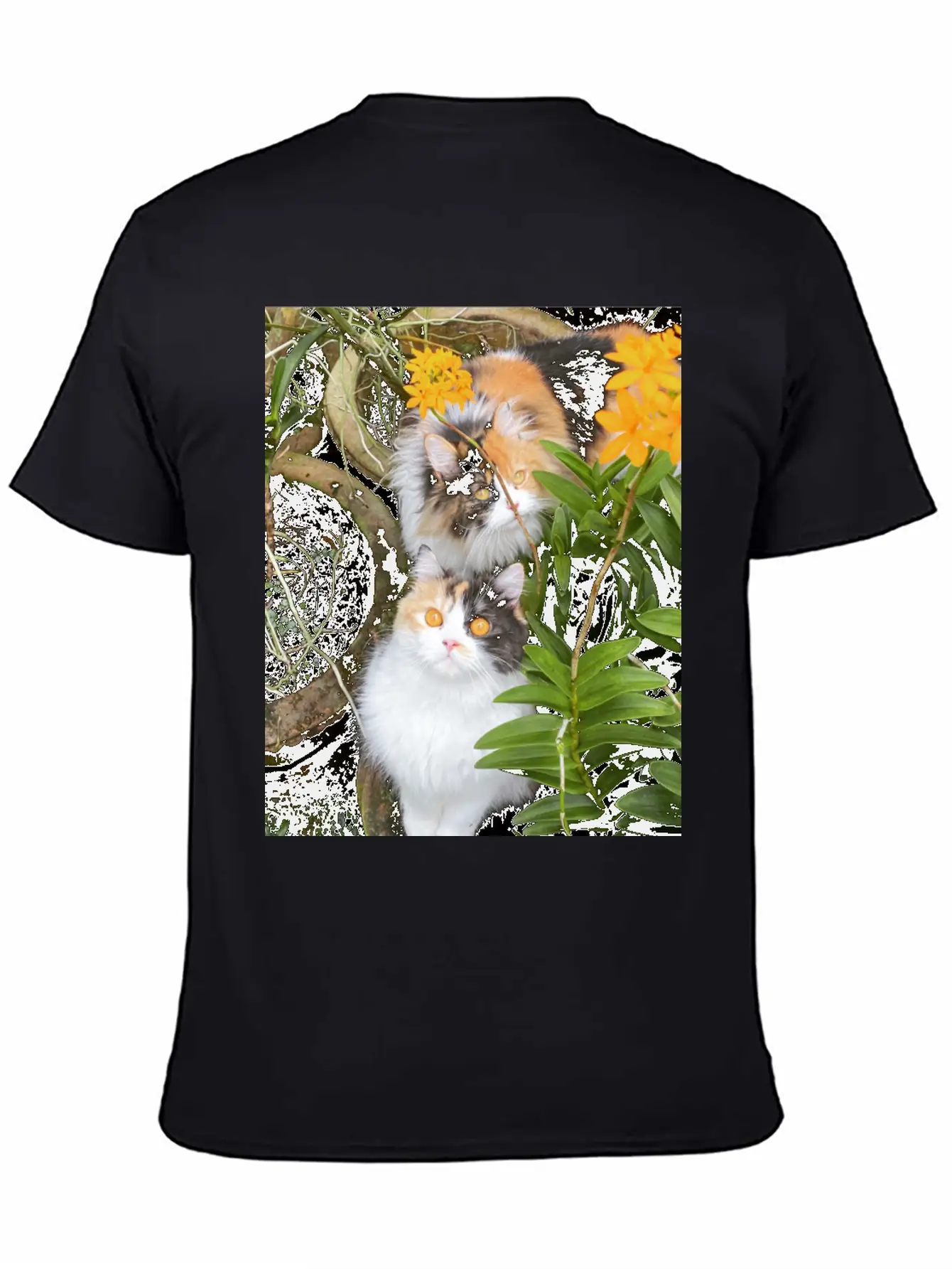 Penny & Patchi In 'Orchid Garden' Essential Unisex Summer Tee – Soft Cotton Casual Fit