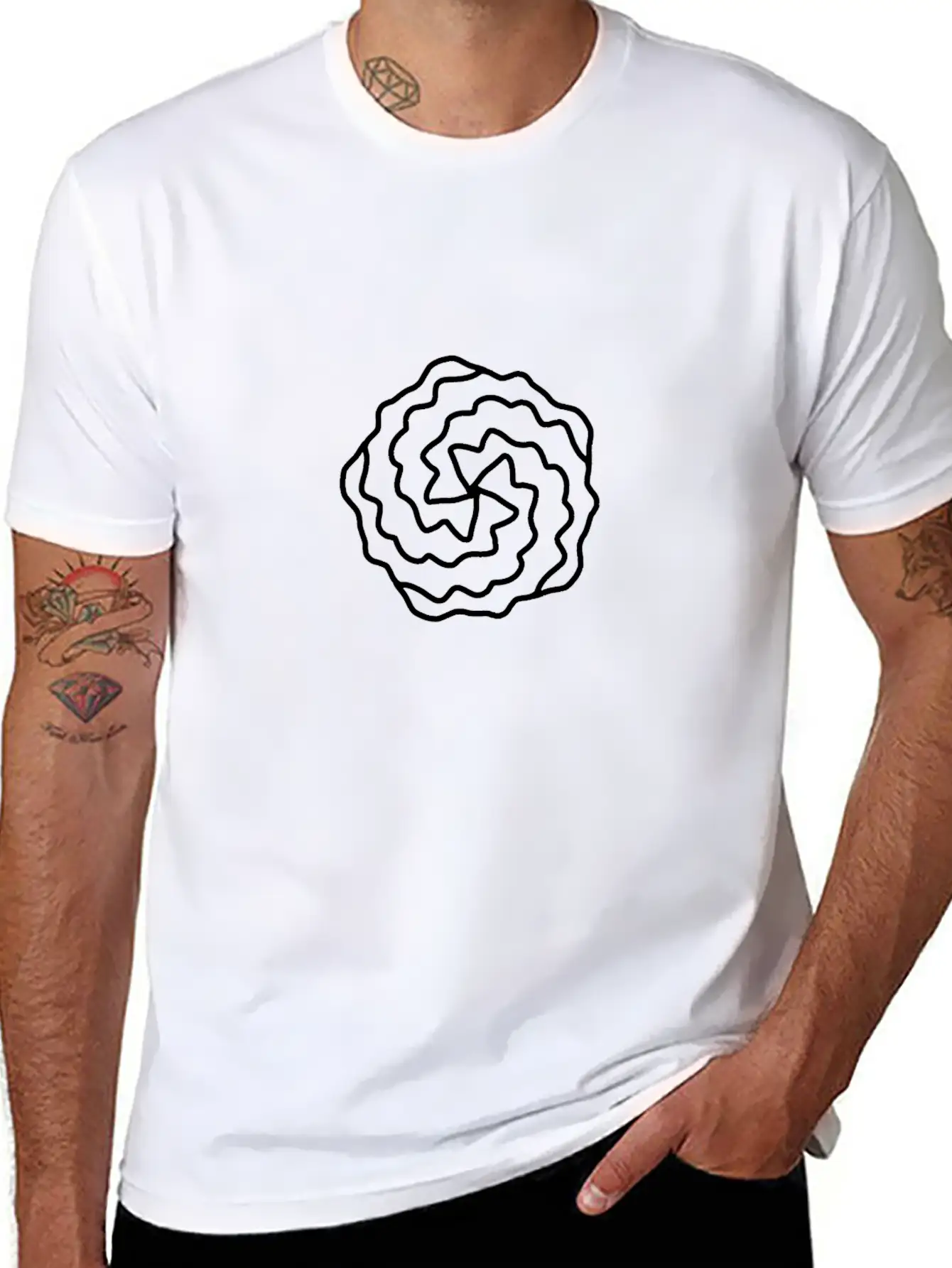 Penta Whirl Timeless Short Sleeve Tee – Comfy And Minimalist Design