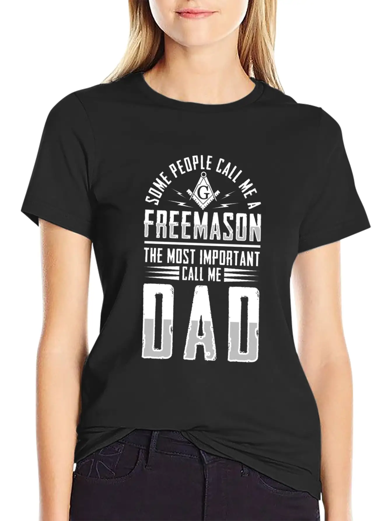 People Call Me Freemason Important Call Me Dad Unisex Short Sleeve Soft Cotton T-Shirt – Casual Everyday Wear