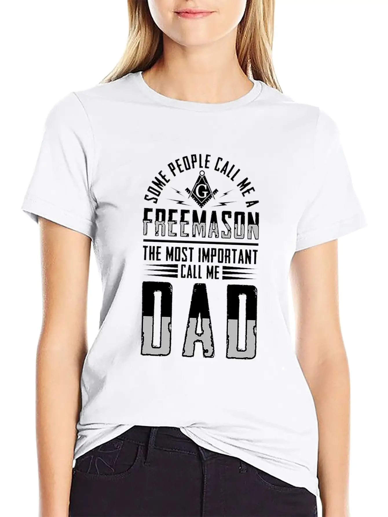 People Call Me Freemason Important Call Me Dad Unisex Short Sleeve Soft Cotton T-Shirt – Casual Everyday Wear