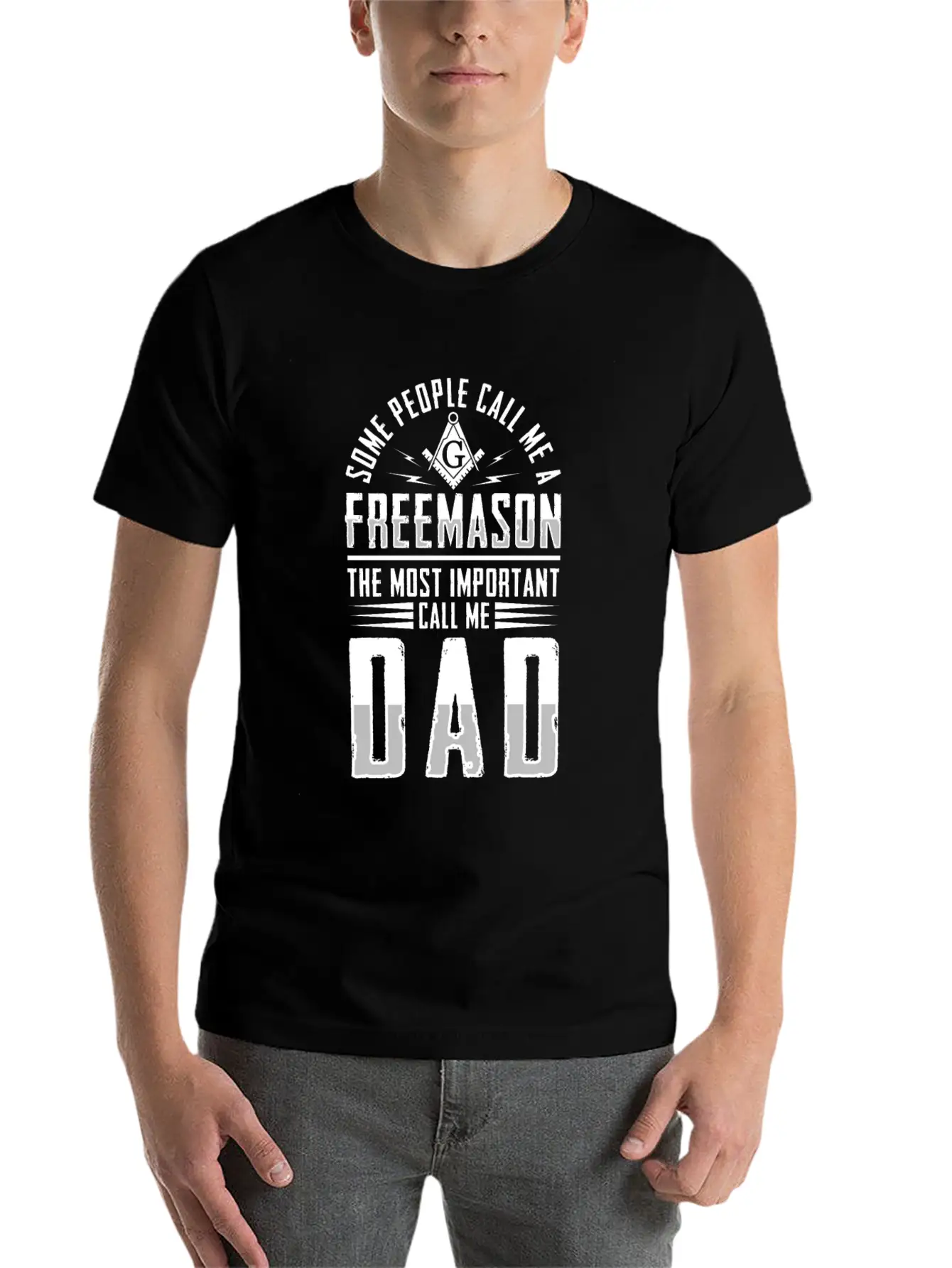 People Call Me Freemason Important Call Me Dad Unisex Short Sleeve Soft Cotton T-Shirt – Casual Everyday Wear