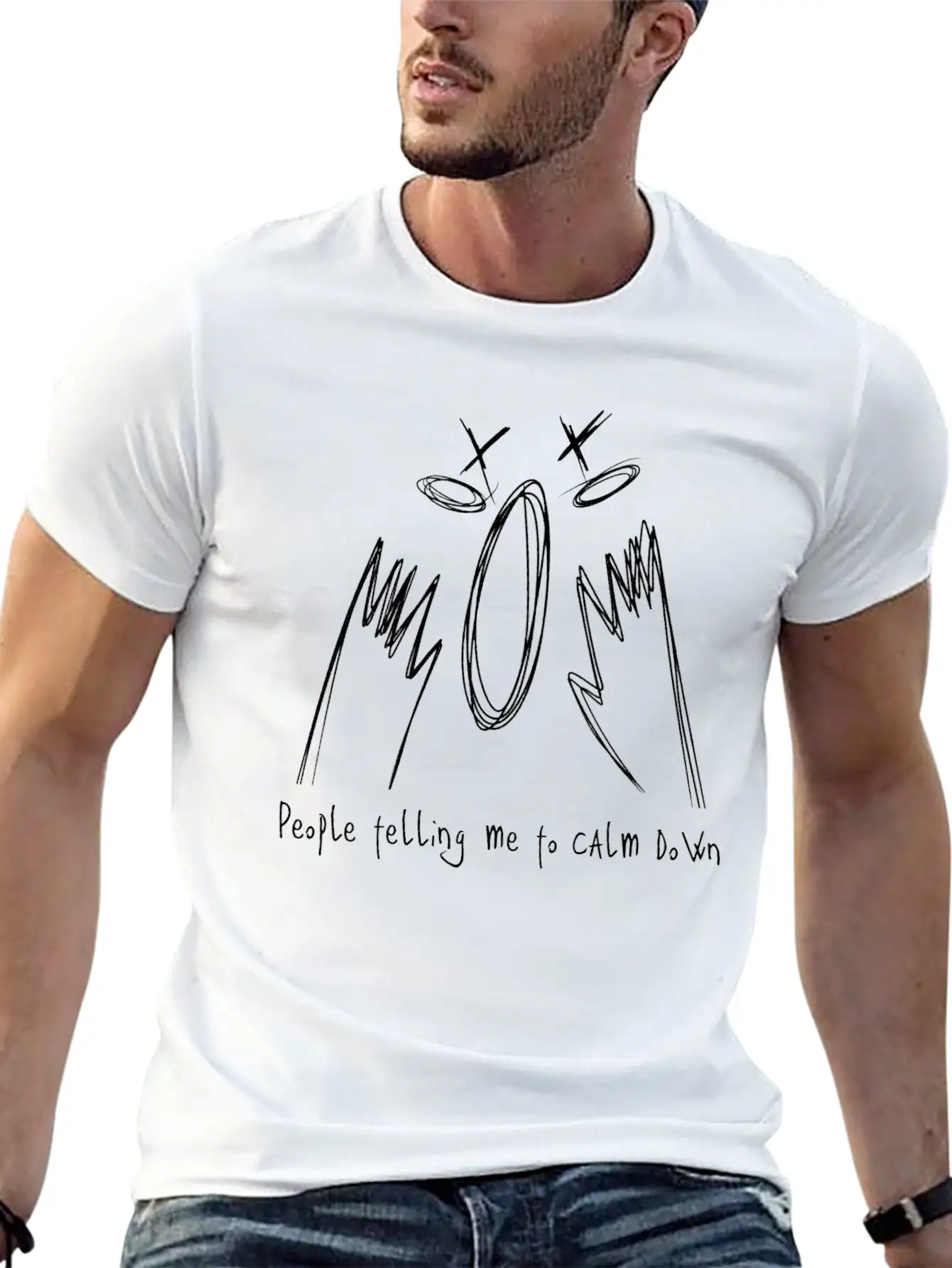 People Telling Me To Calm Down / RAGE Comfortable Minimalist Graphic Tee – Summer Style Essential