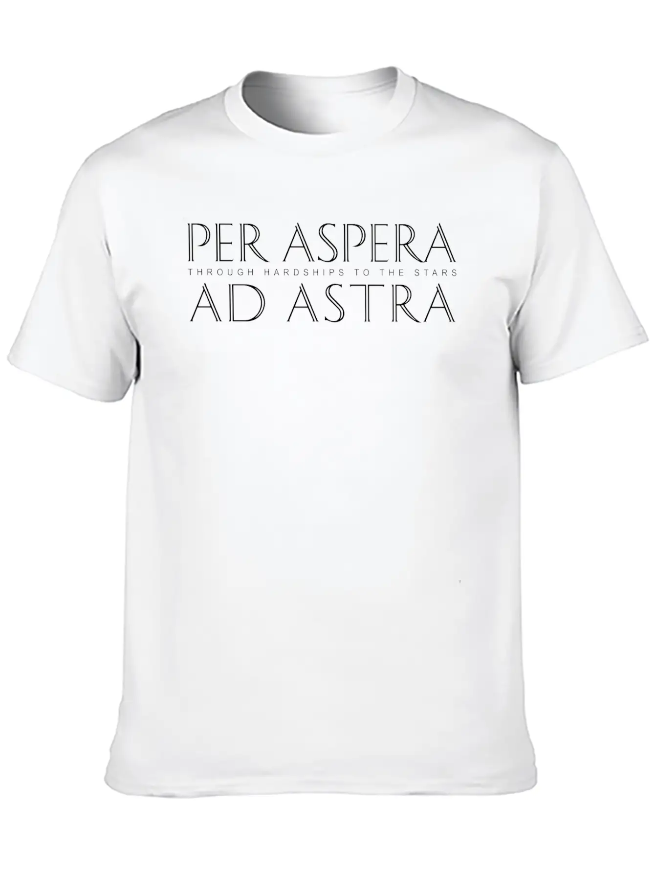 Per Aspera Ad Astra-Through Hardships To The Stars Unisex Casual T-Shirt – Clean Design For Daily Comfort