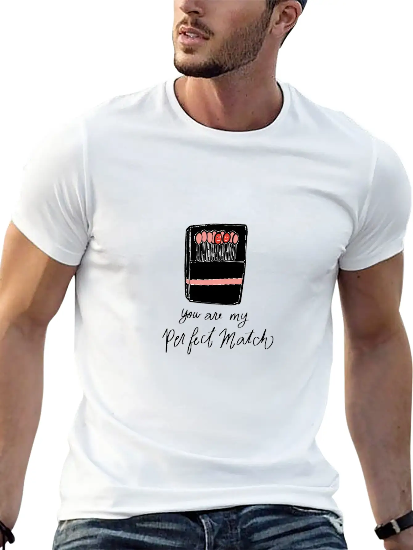 Perfect Match Single And Happy Gift Stylish Everyday T-Shirt – Unisex Basic Cotton Tee