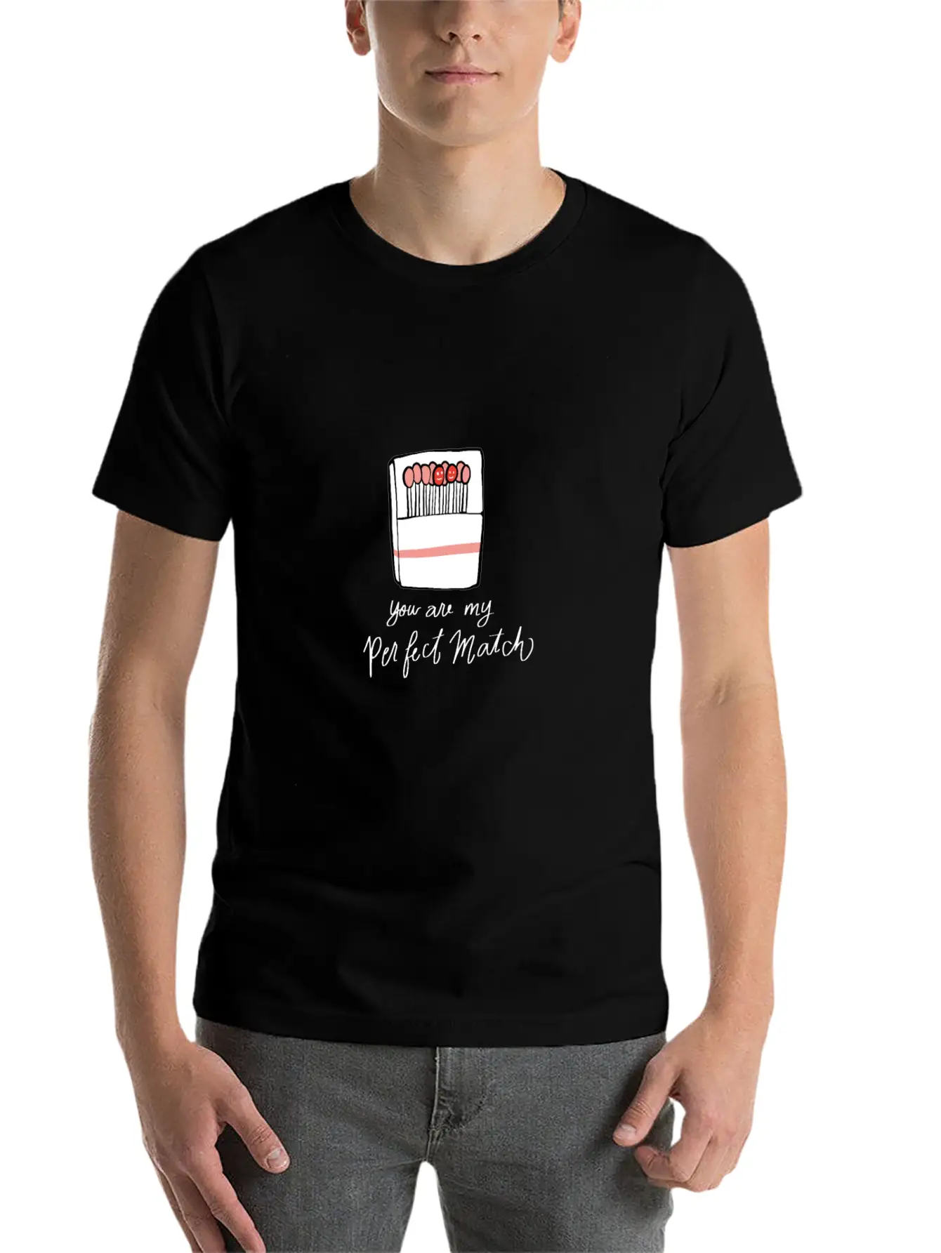 Perfect Match Single And Happy Gift Stylish Everyday T-Shirt – Unisex Basic Cotton Tee