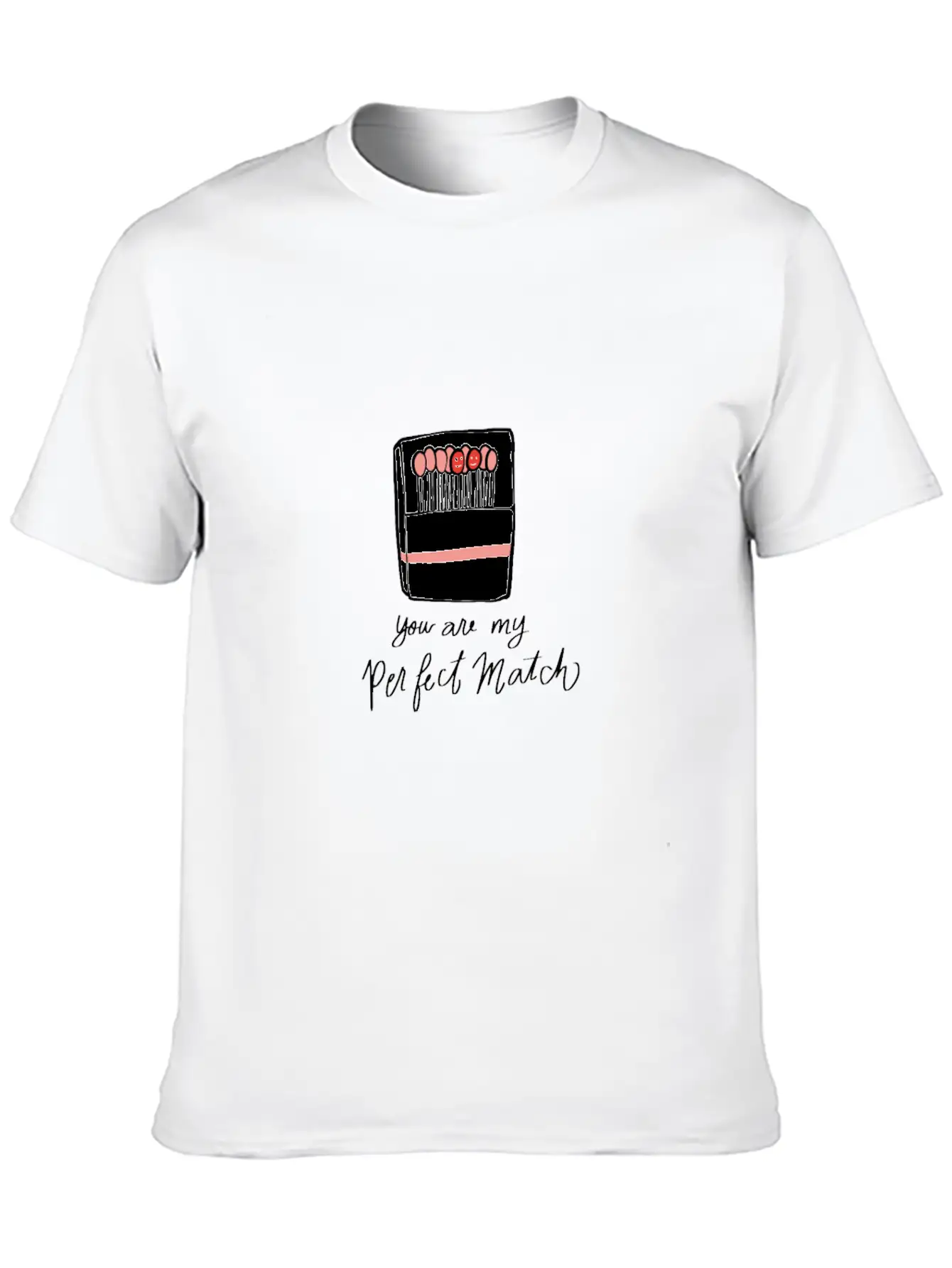 Perfect Match Single And Happy Gift Stylish Everyday T-Shirt – Unisex Basic Cotton Tee