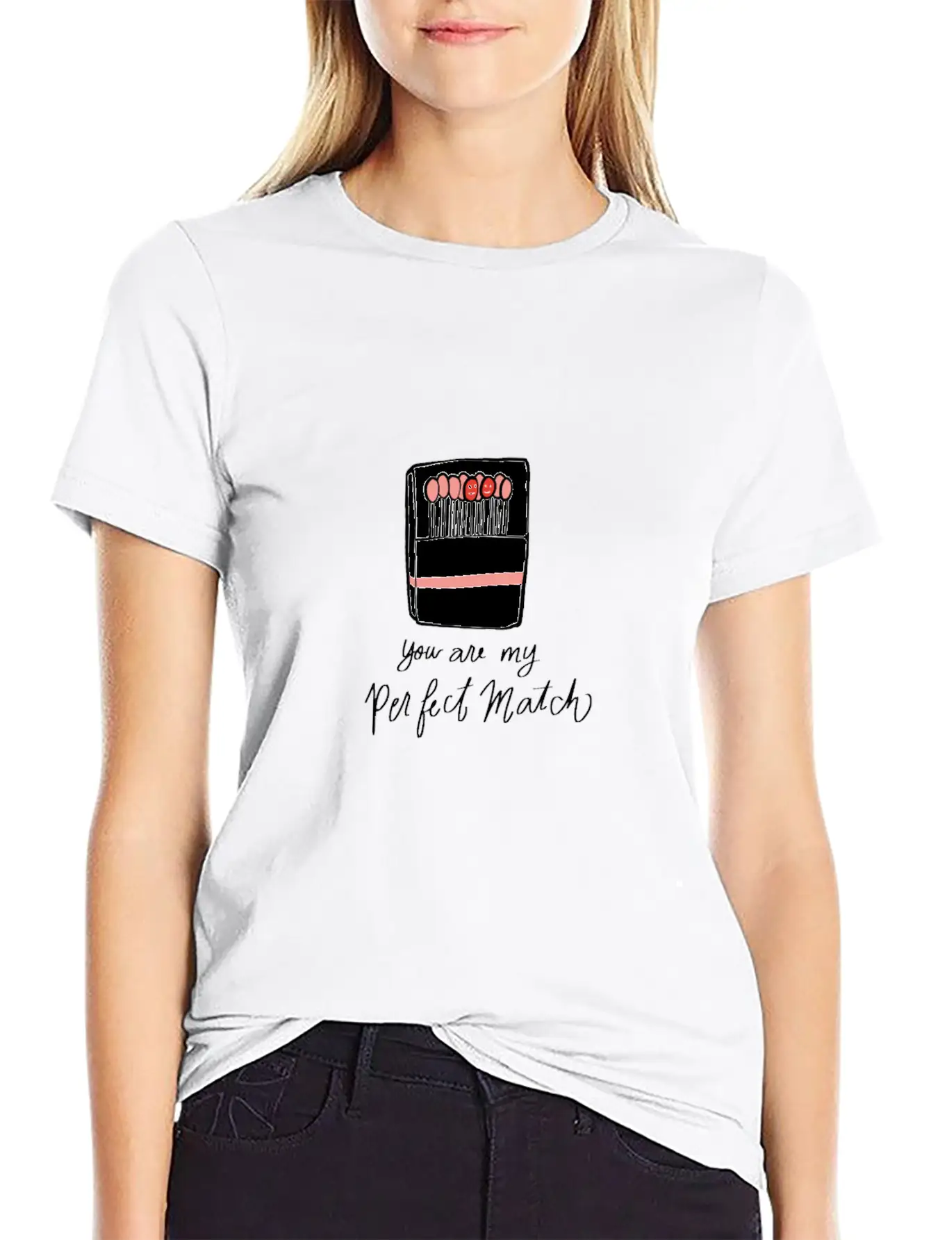 Perfect Match Single And Happy Gift Stylish Everyday T-Shirt – Unisex Basic Cotton Tee
