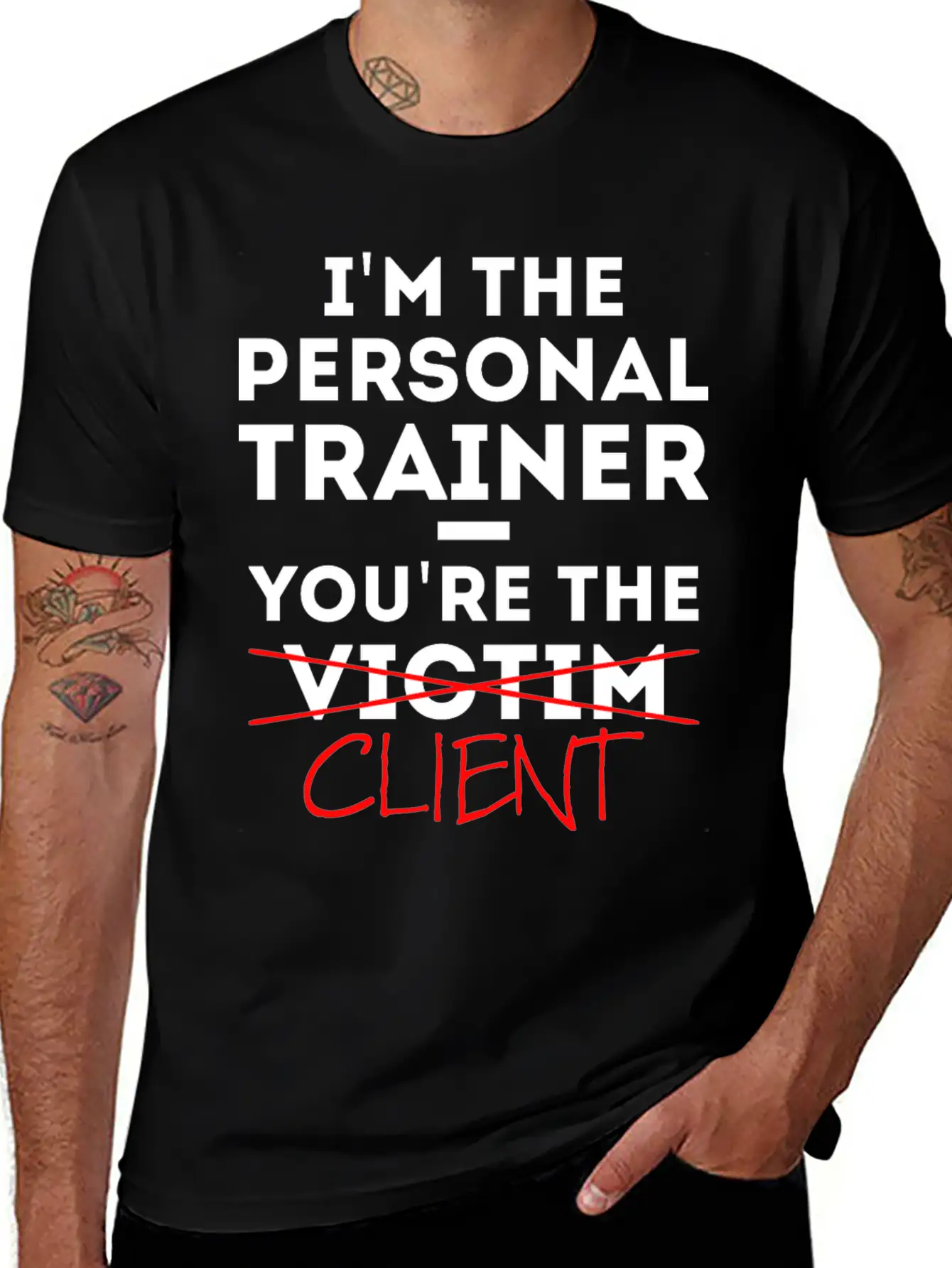 Personal Trainer Fitness Coach Saying Gift Basic Graphic T-Shirt – Daily Comfort In Soft Cotton