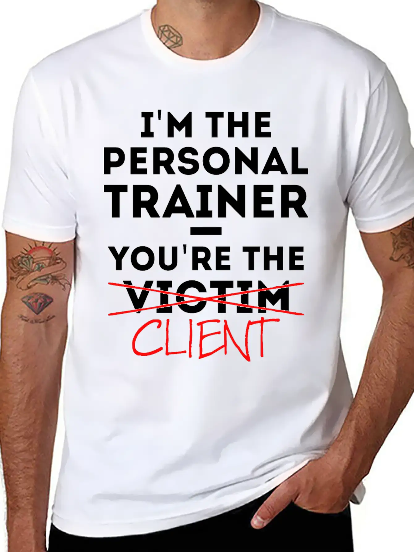 Personal Trainer Fitness Coach Saying Gift Basic Graphic T-Shirt – Daily Comfort In Soft Cotton