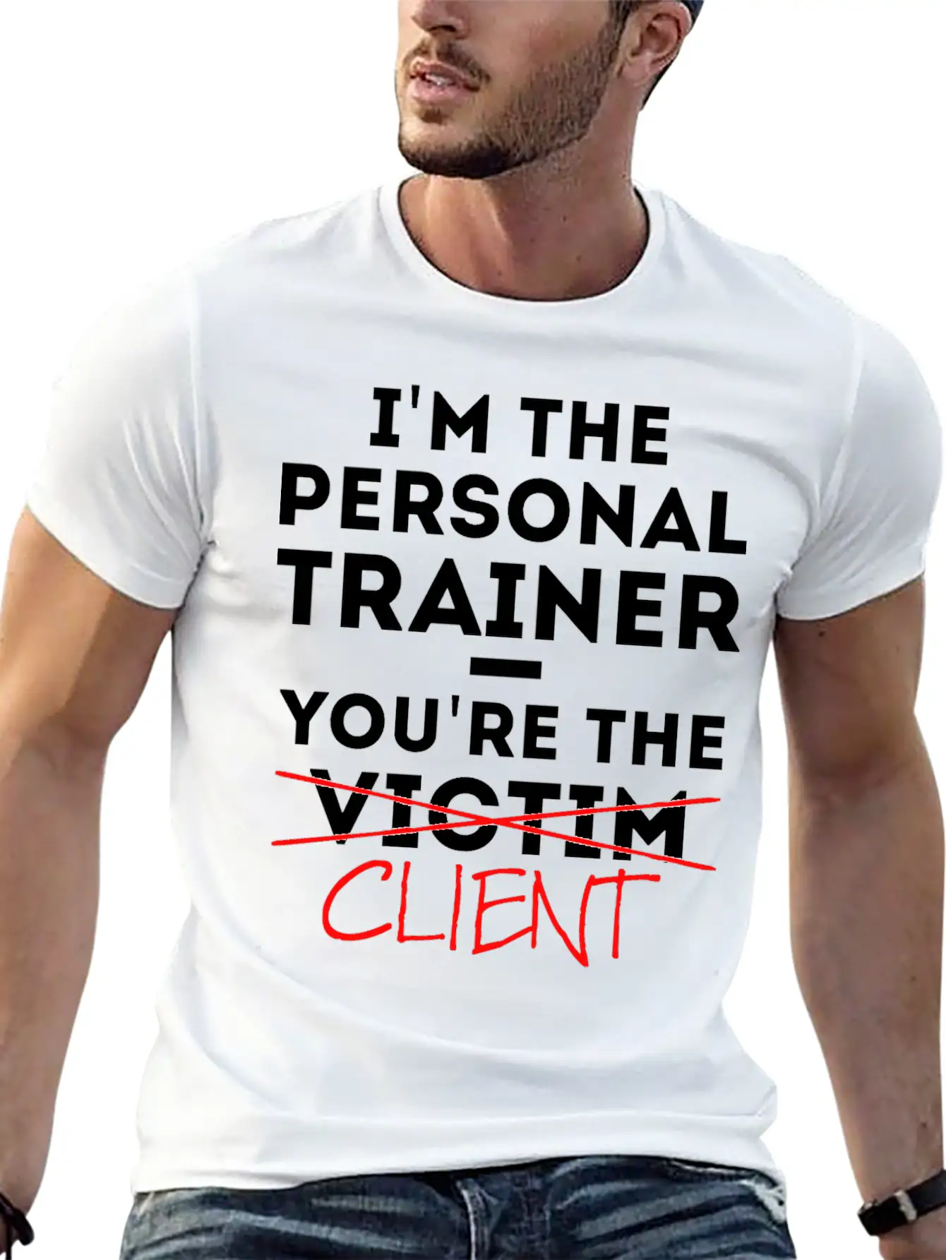 Personal Trainer Fitness Coach Saying Gift Basic Graphic T-Shirt – Daily Comfort In Soft Cotton