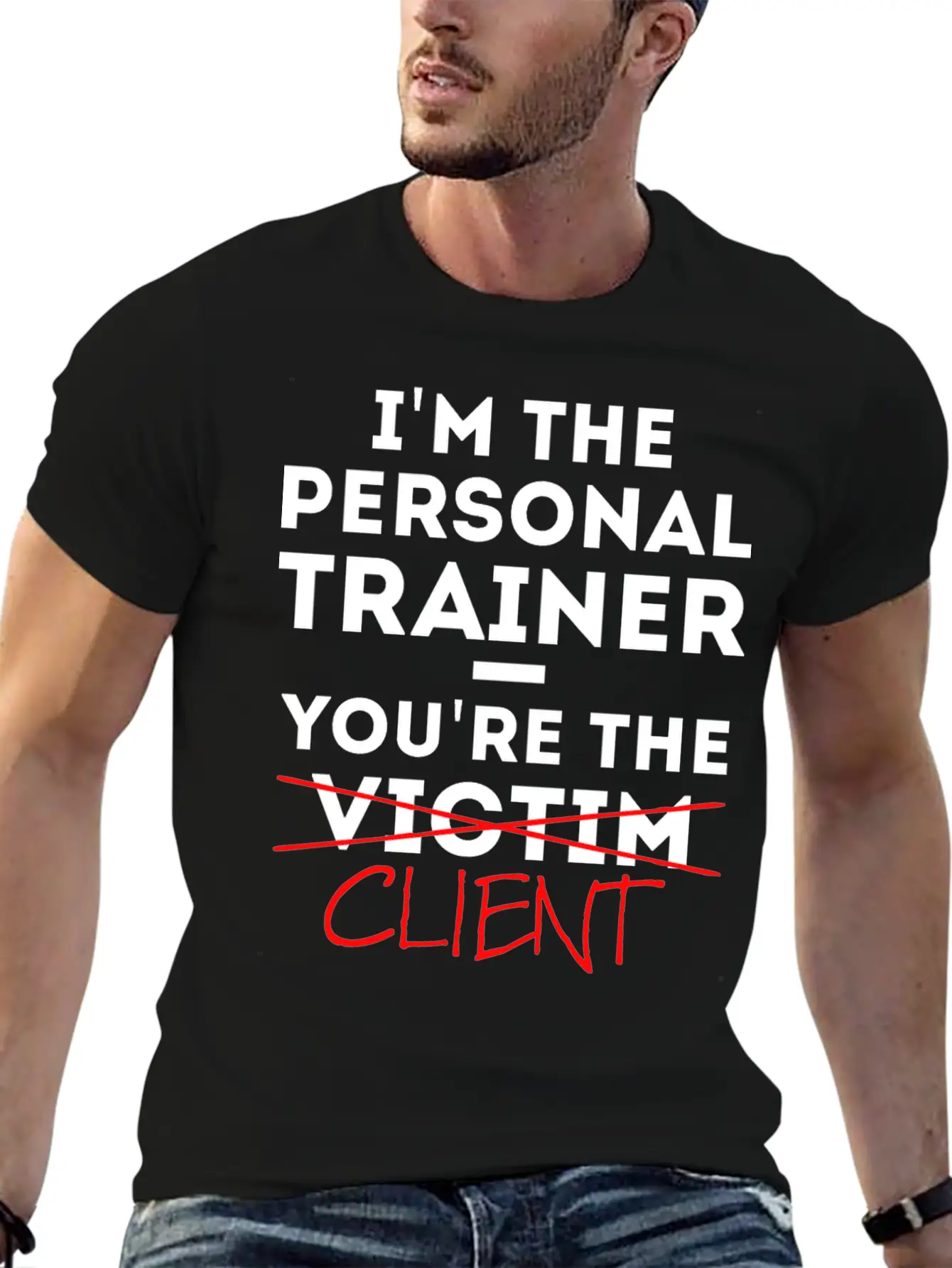 Personal Trainer Fitness Coach Saying Gift Basic Graphic T-Shirt – Daily Comfort In Soft Cotton