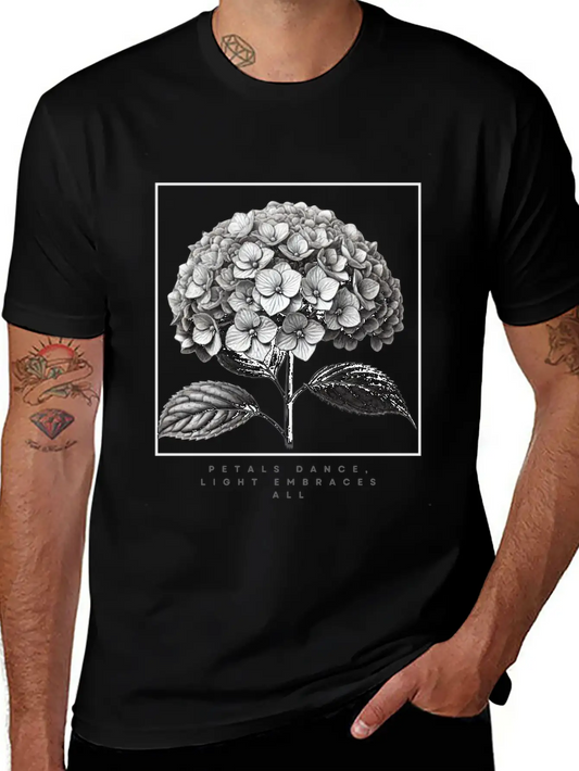 Petals Dance, Light Embraces All Unisex Short Sleeve Soft Cotton T-Shirt – Casual Everyday Wear