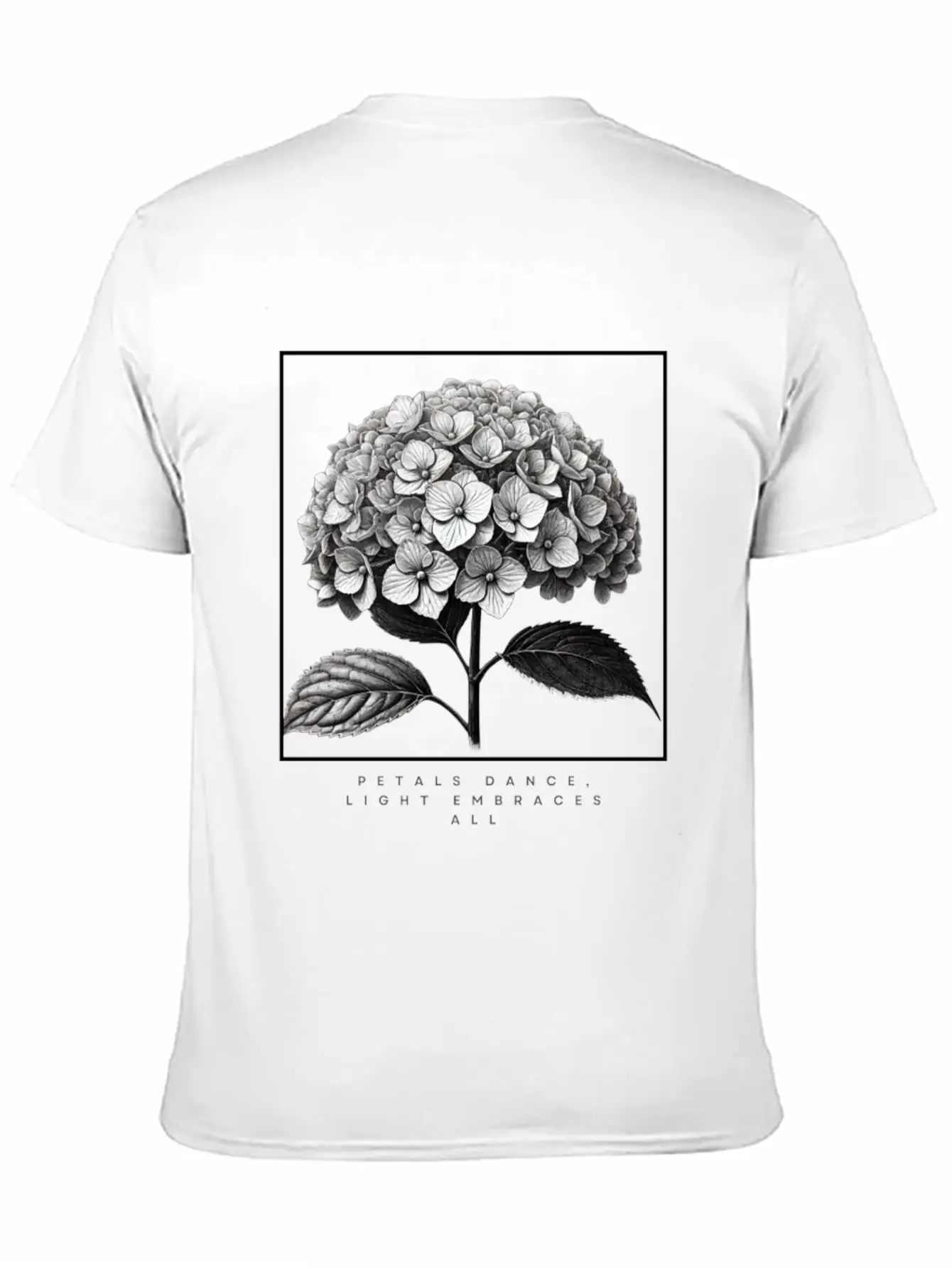 Petals Dance, Light Embraces All Unisex Short Sleeve Soft Cotton T-Shirt – Casual Everyday Wear