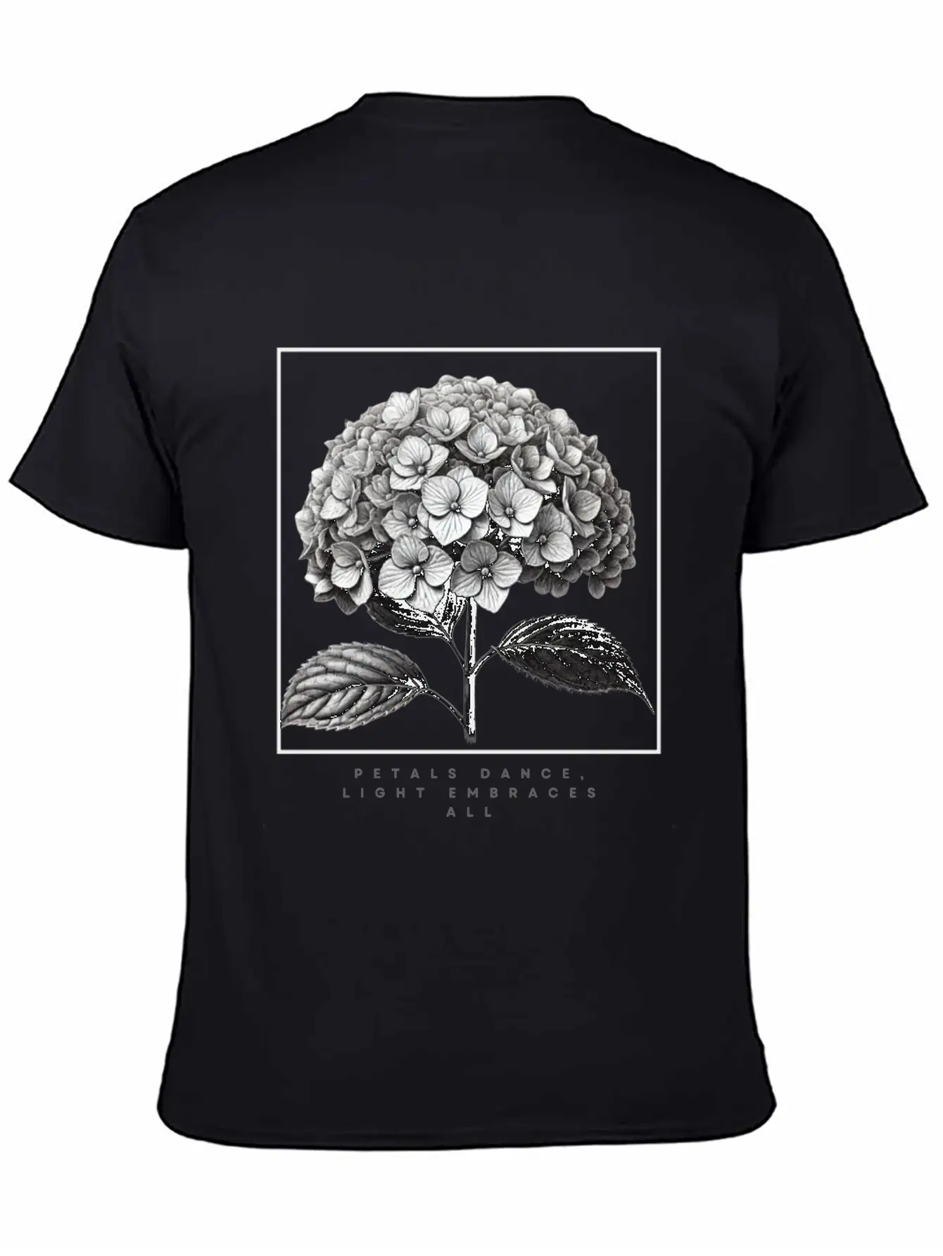 Petals Dance, Light Embraces All Unisex Short Sleeve Soft Cotton T-Shirt – Casual Everyday Wear